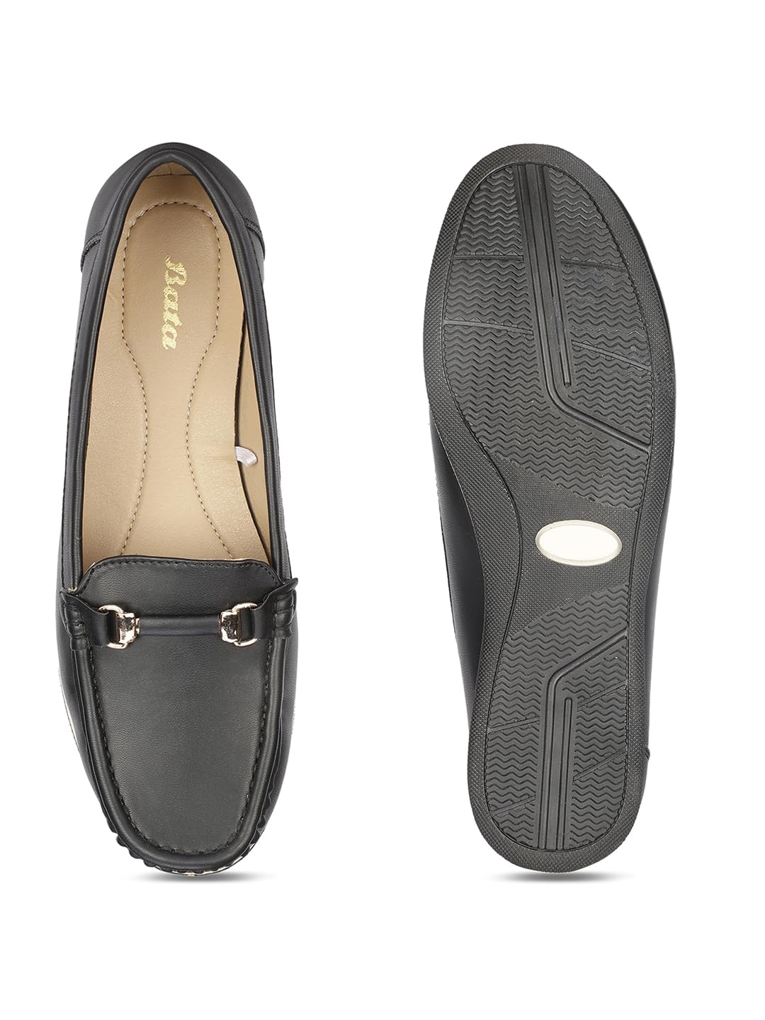 Bata Women's Black Slip-on Loafer - Image 4