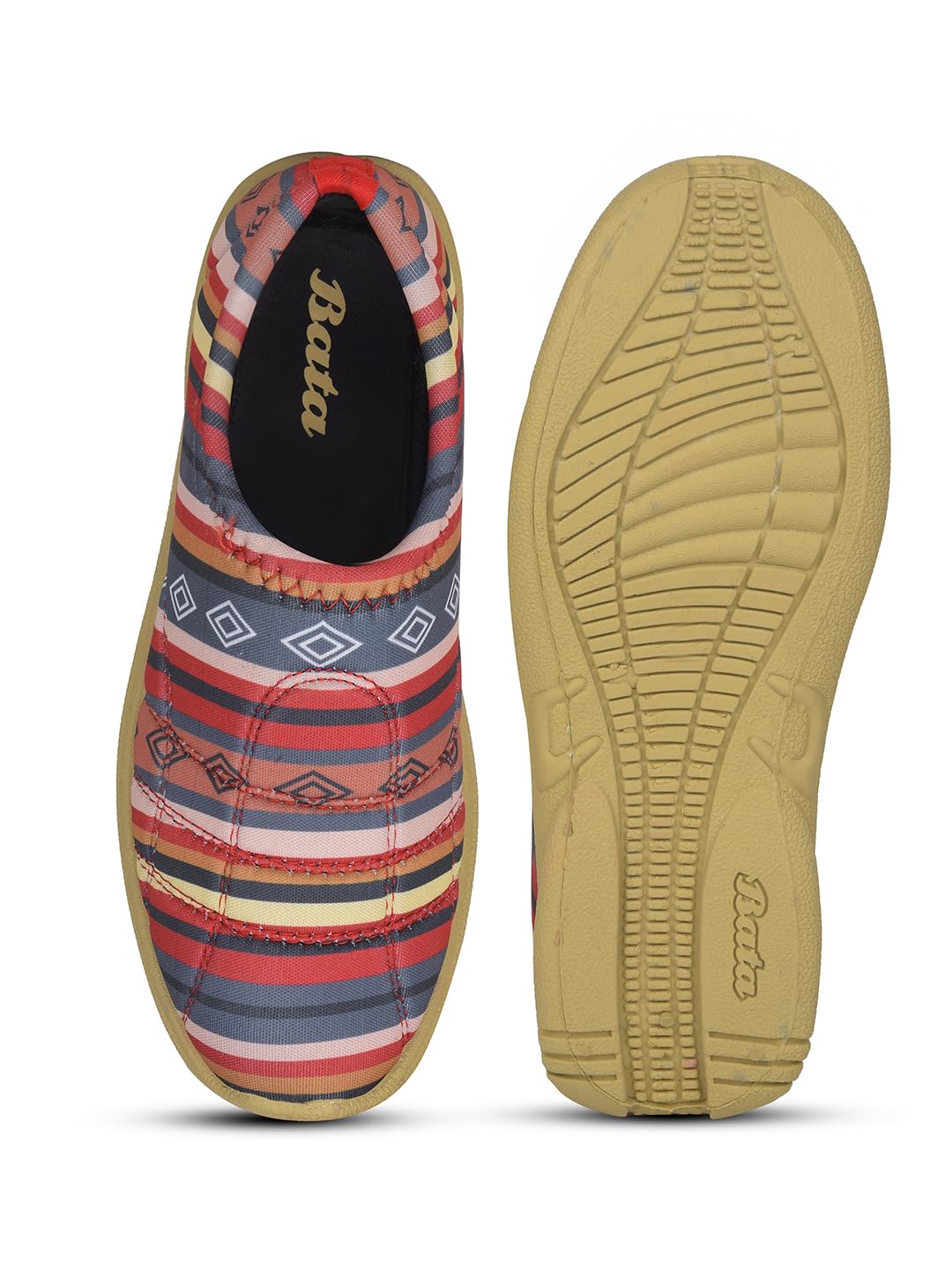 Bata Women's Red Slip-On Walking Shoes - Image 4