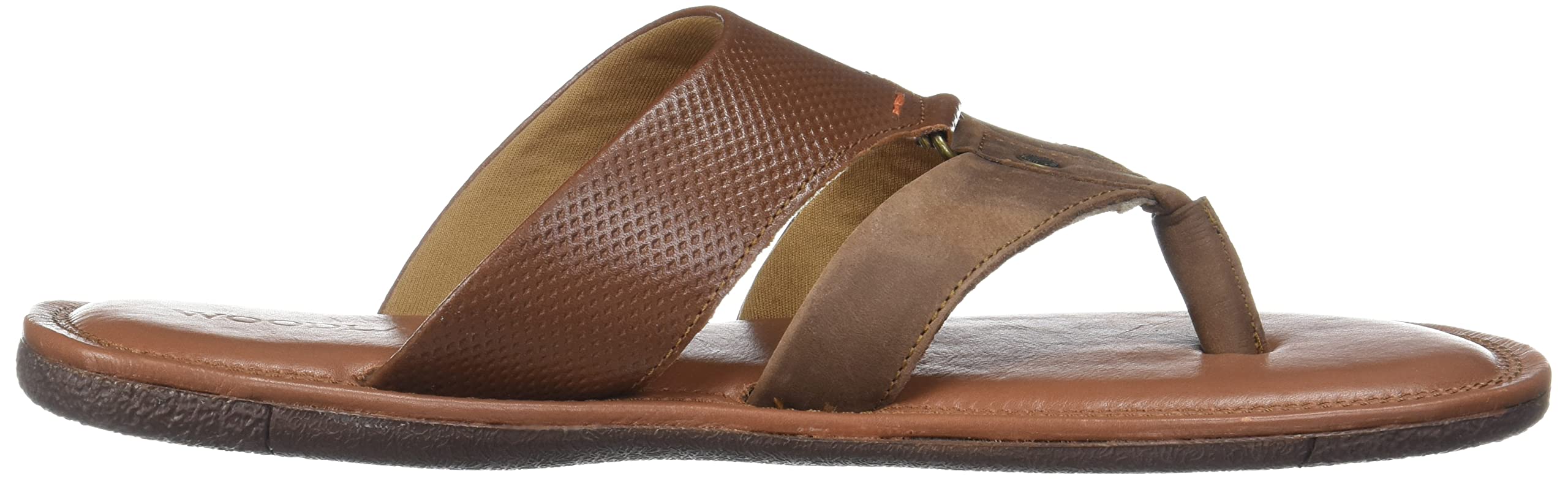 Woodland Men's Leather Slipper - Dbrown - Image 4