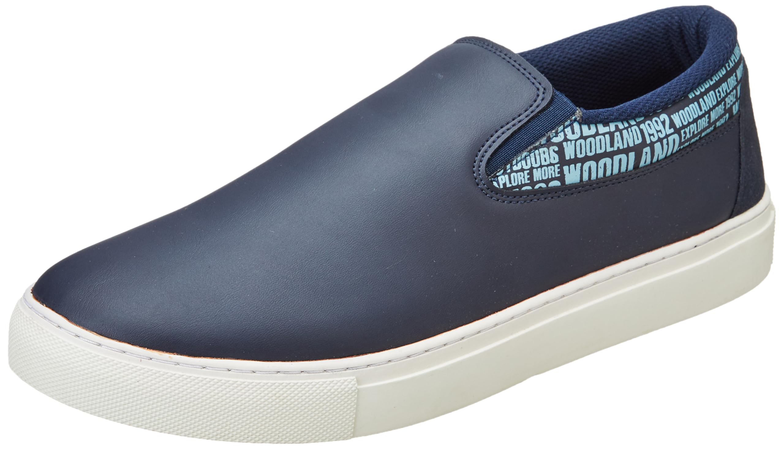 Woodland Men's Navy PU Sneakers