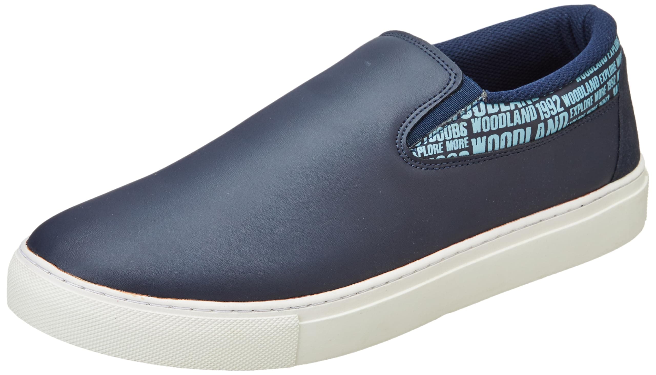 Woodland Men's Navy PU Sneakers