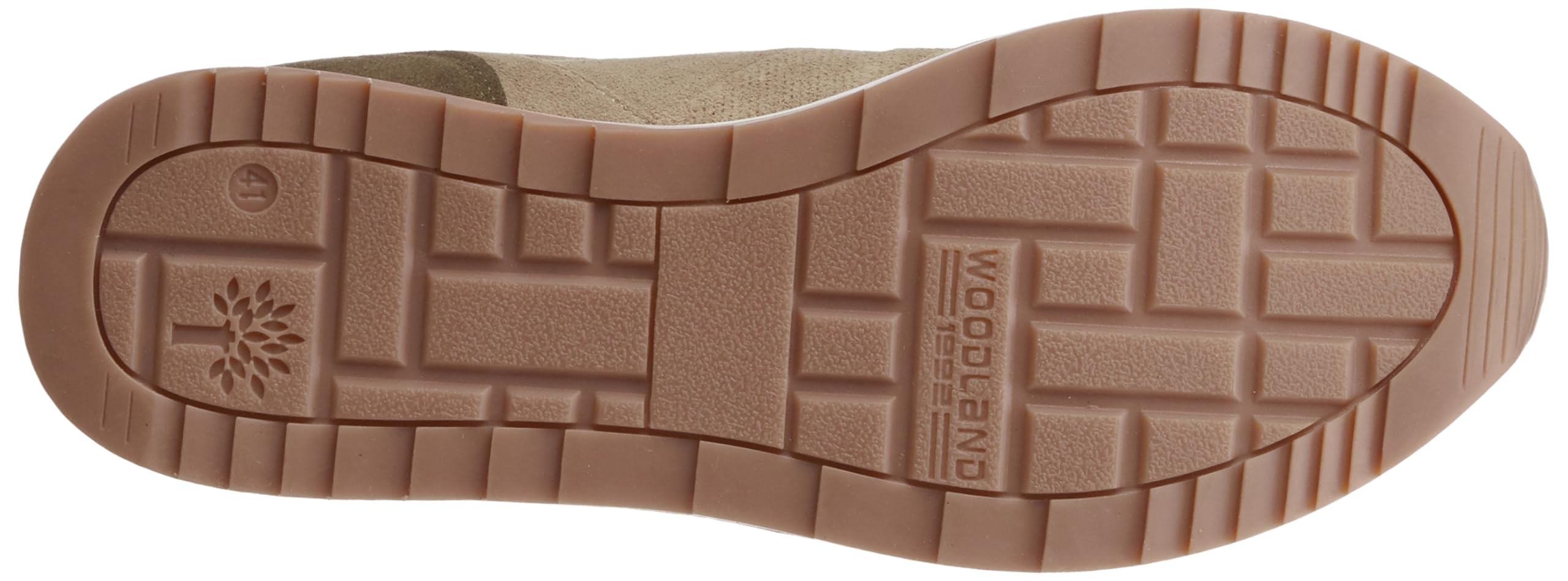 Woodland Men's Khaki Nubuk Casual Shoes - Image 5