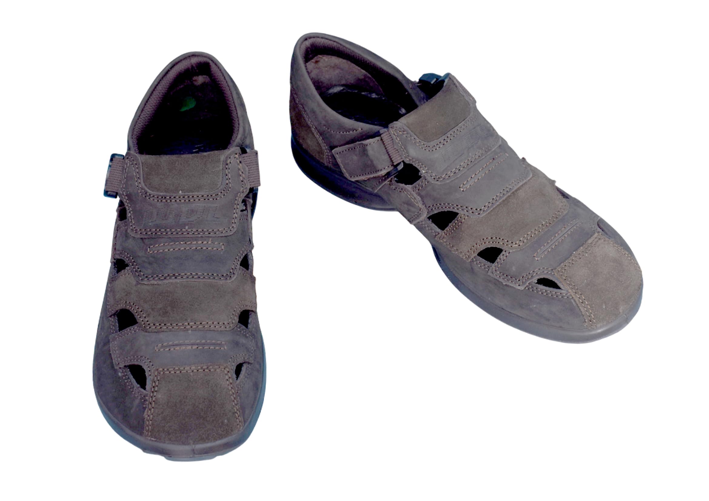 Woodland Men's DBrown NUBUK Leather Sandals - Image 4