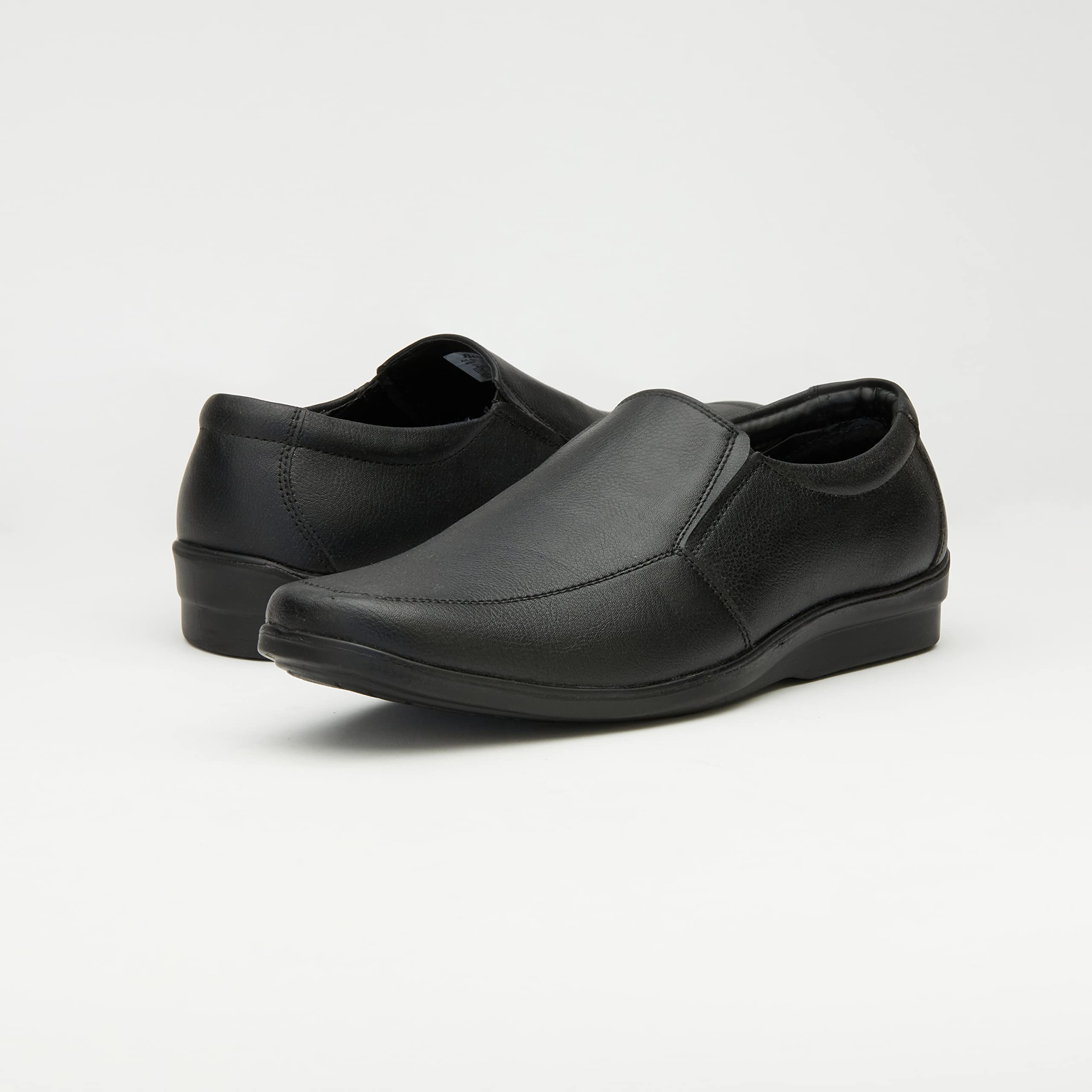 Bata Men's Black Leather Slip-On Formal Shoes - Image 5