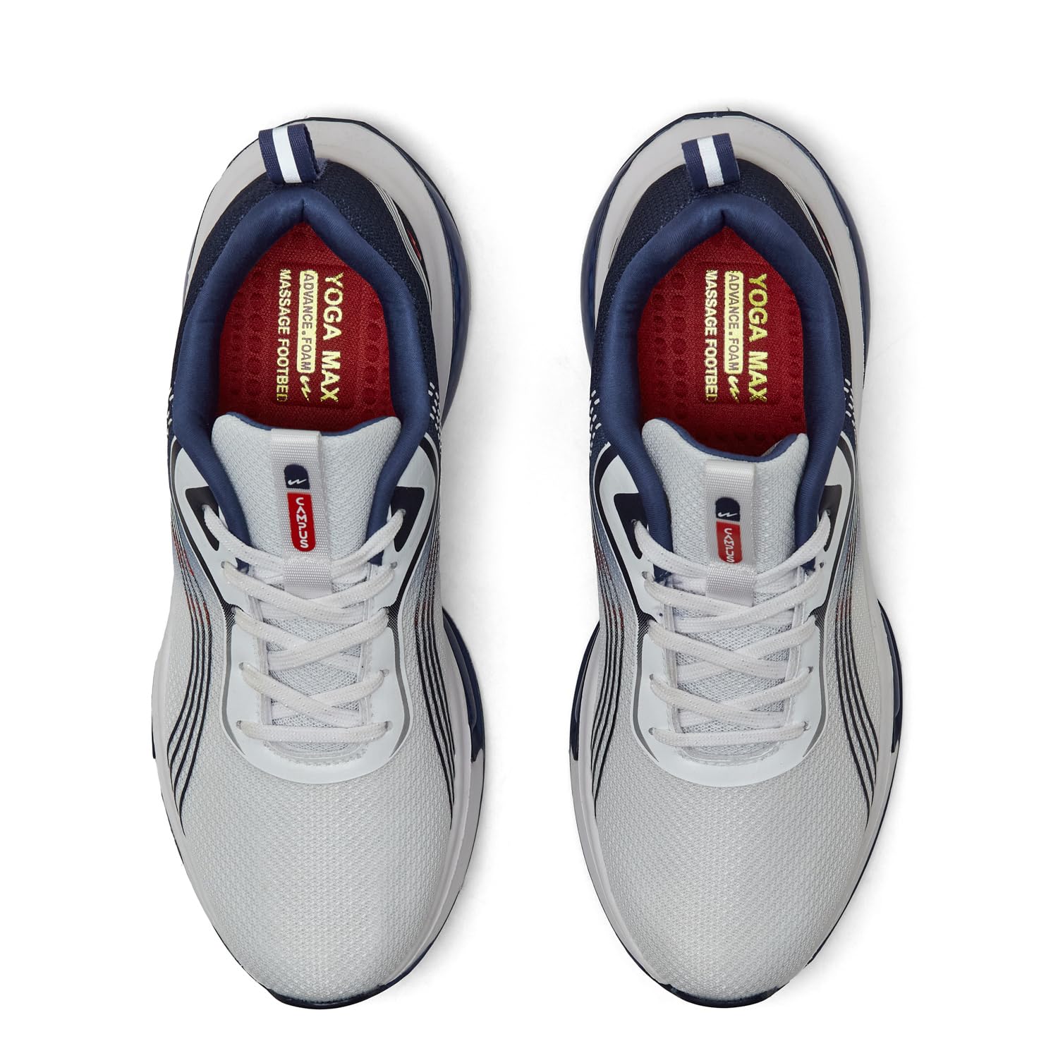 Campus Men's LAM Running Shoes - WHT/Navy - Image 4