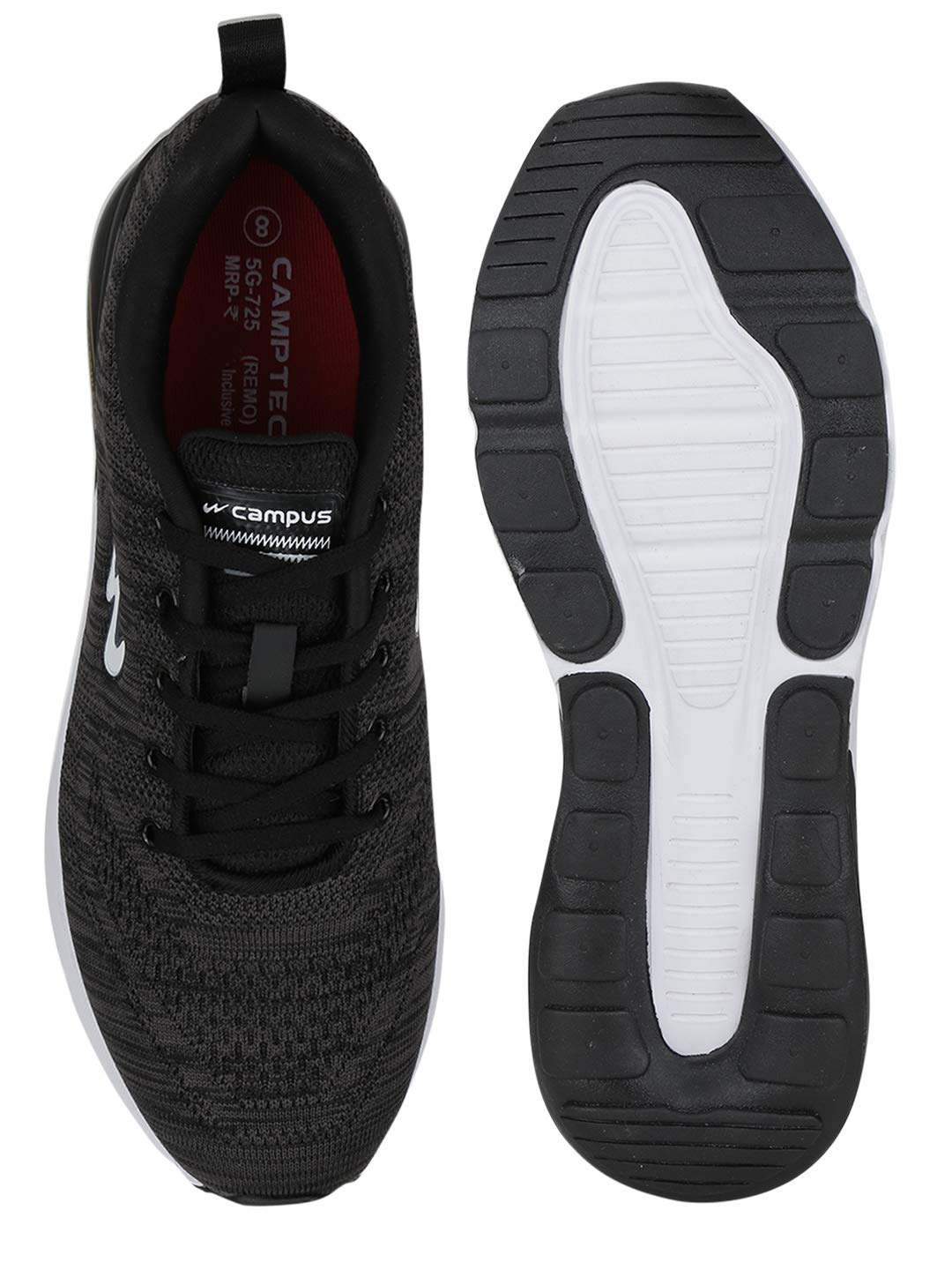 REMO Men's Running Shoes - Black/D.Grey/White - Image 2