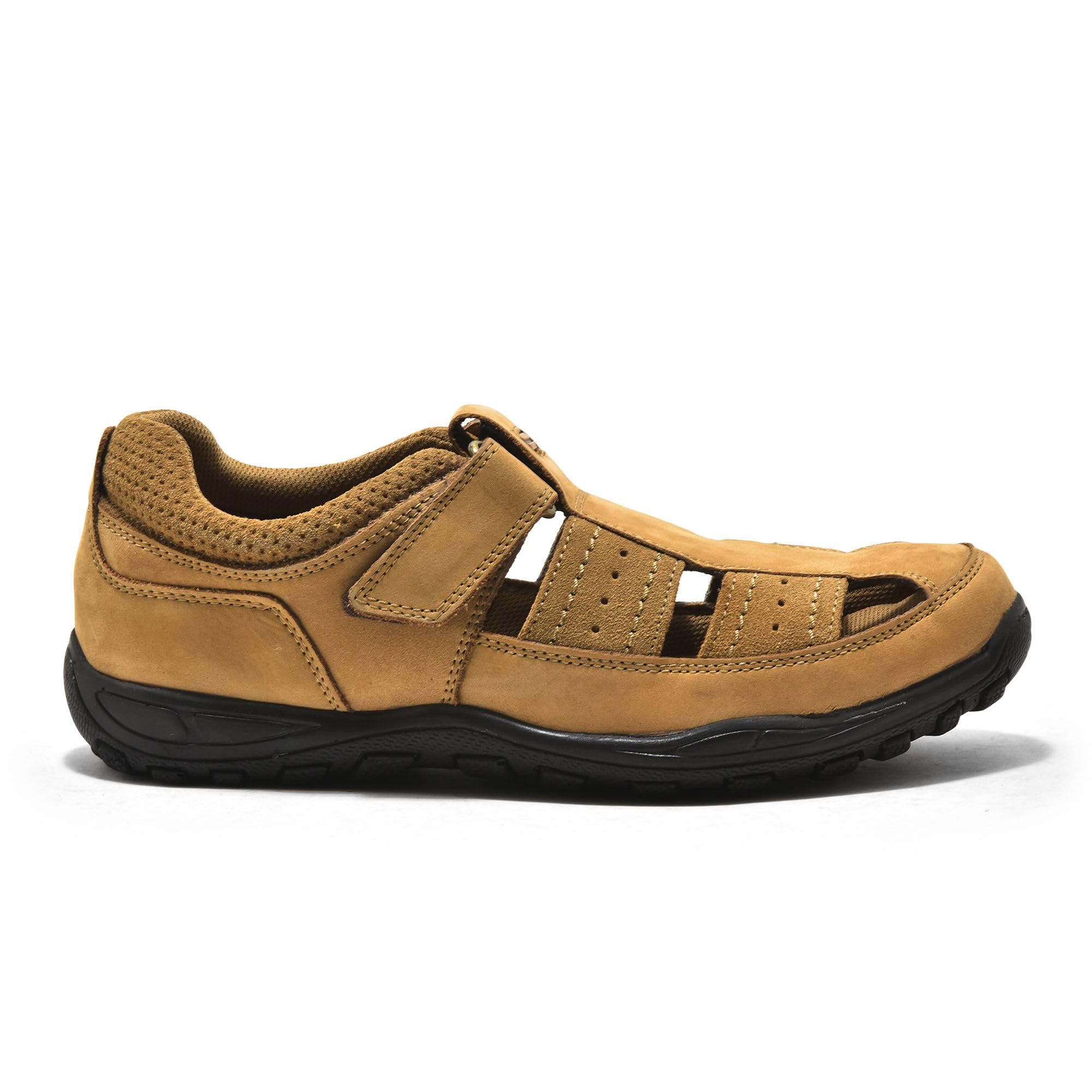 Woodland Men's Camel Leather Sandals