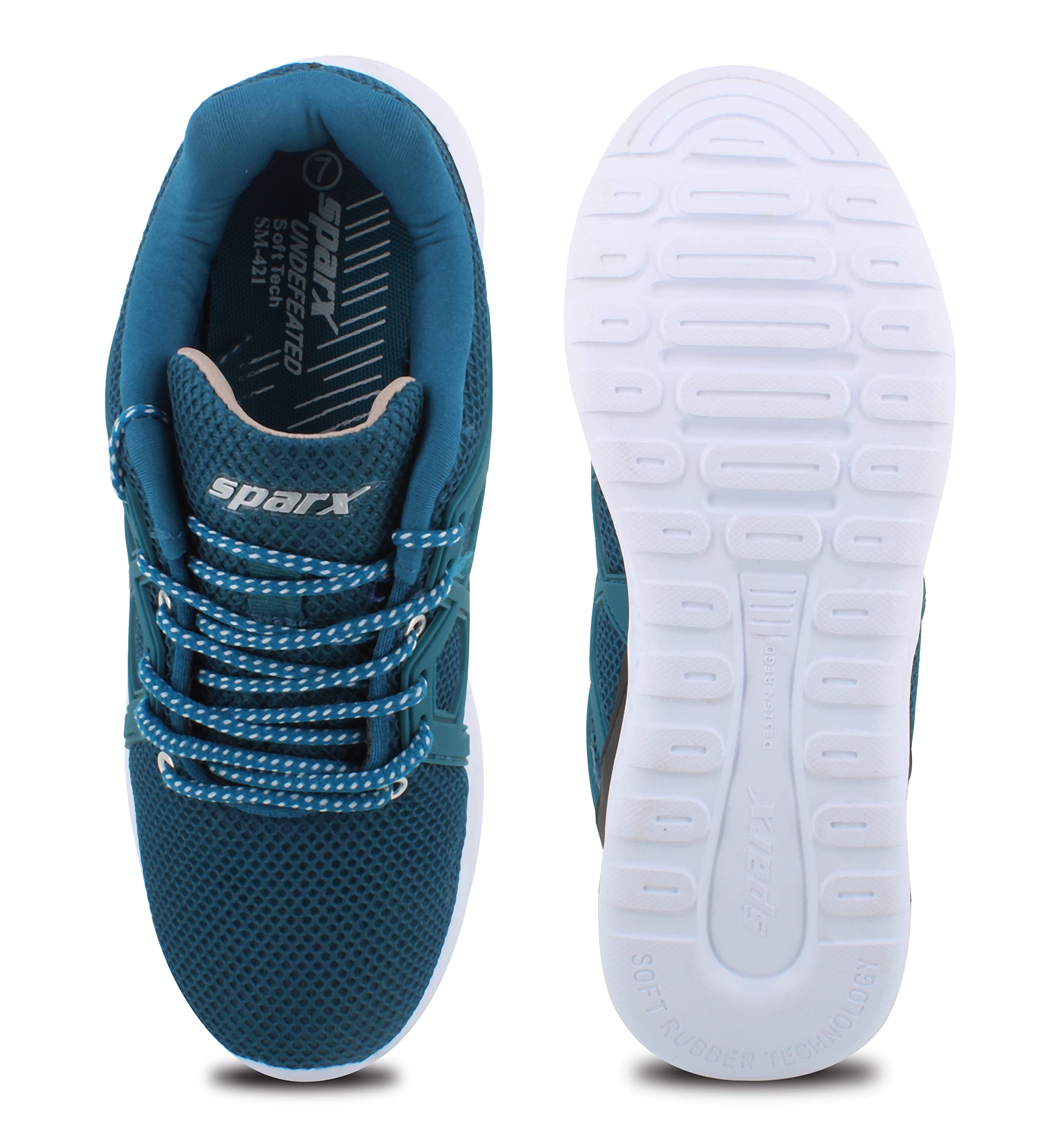 SPARX Men's Running Shoes - Torquoise Blue Silver - Image 3