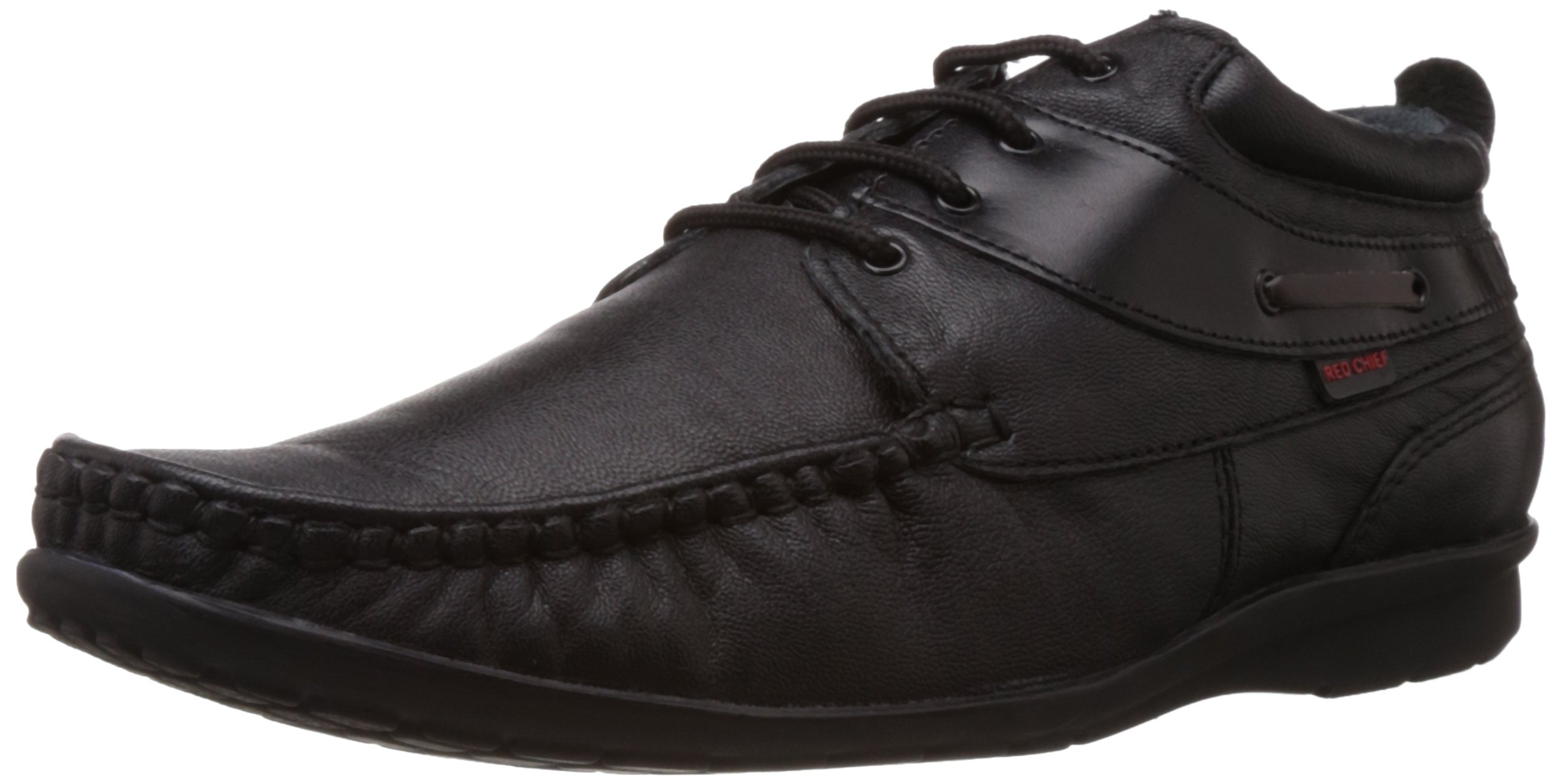Red Chief Men's Black Formal Derby Shoes