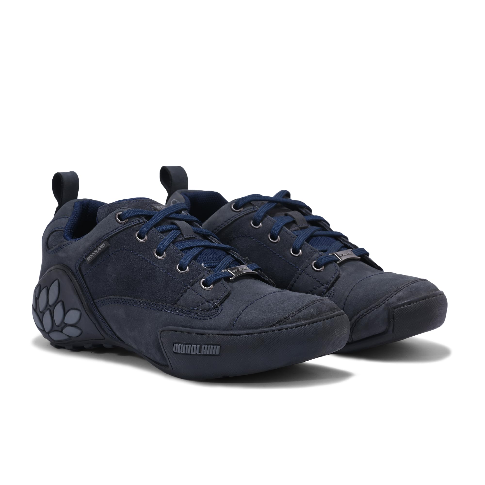 Woodland Men's Navy Leather Casual Shoes - Image 2