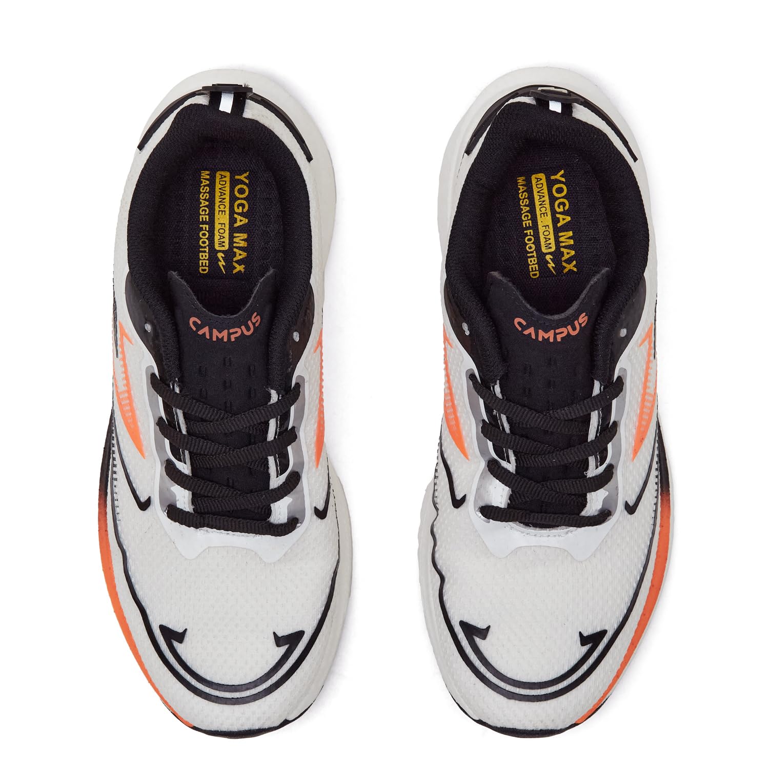 GREG PRO Running Shoes for Men - WHT/BLK - Image 4