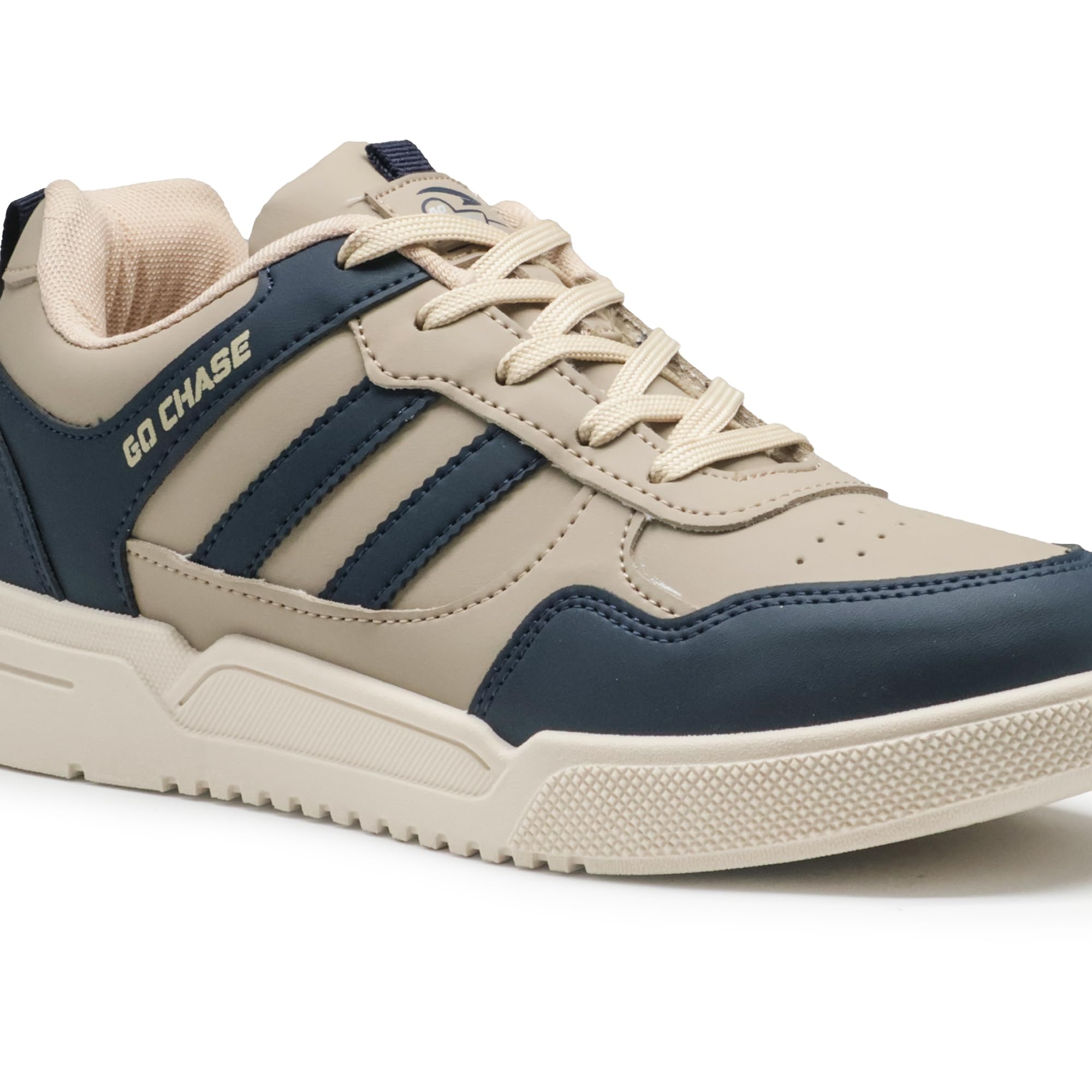 ASIAN CRUZER Casual Sneakers for Men - Beige Navy - Image 4