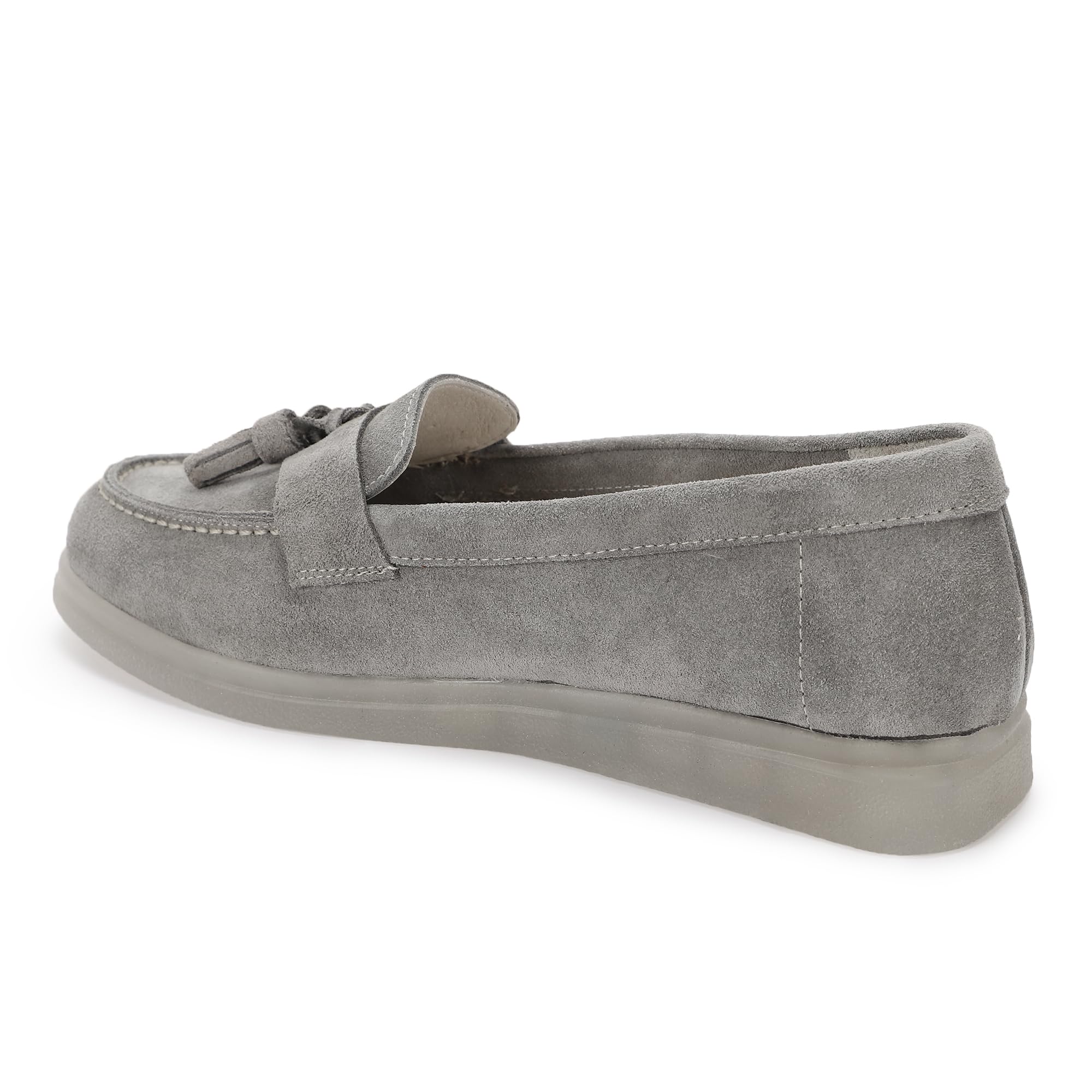 Woodland Grey Suede Casual Shoes for Women - Image 5