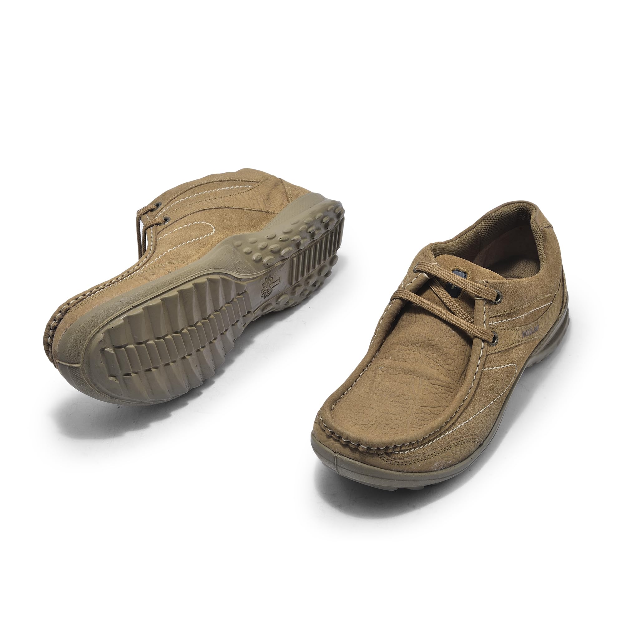 Woodland Men's Camel Leather Loafers - Image 4