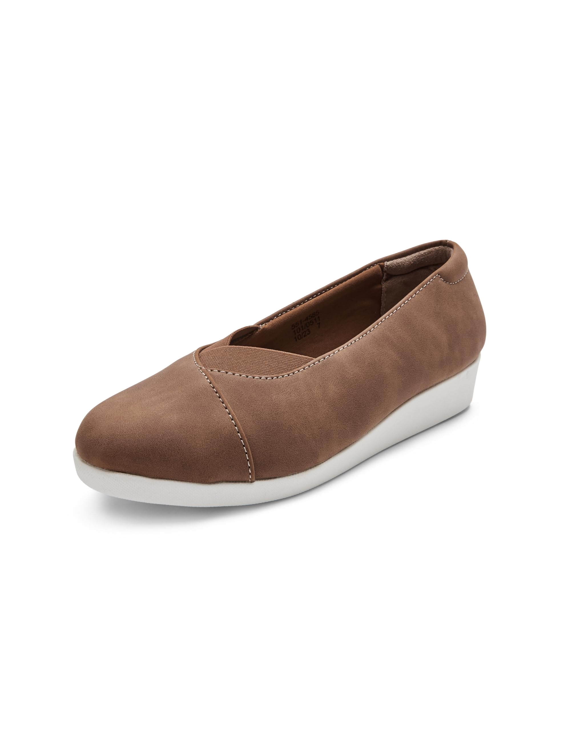 Bata Women's Brown Slip-on Ballerina Shoes