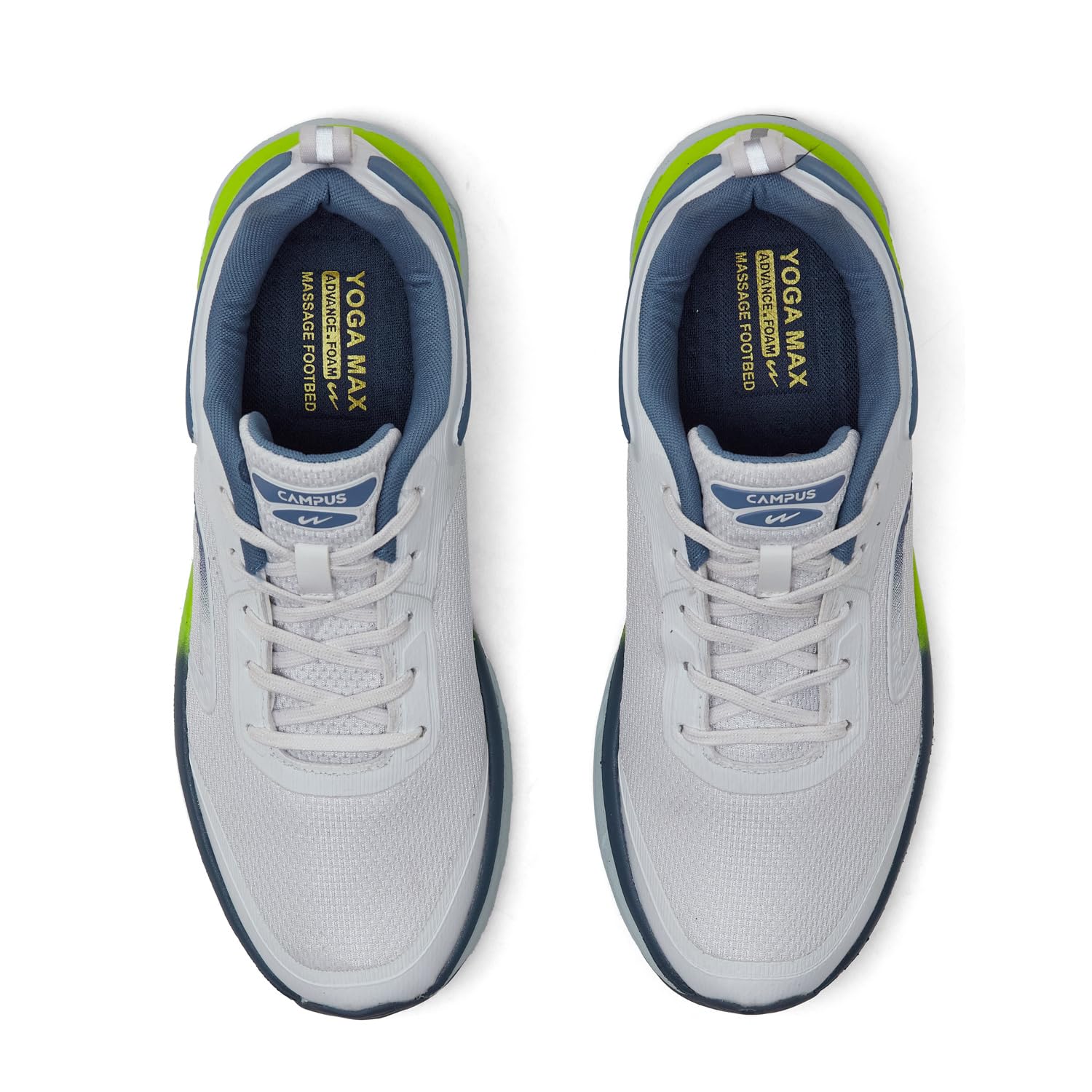 Campus Men's Humber Running Shoes - White/R.Slate - Image 4