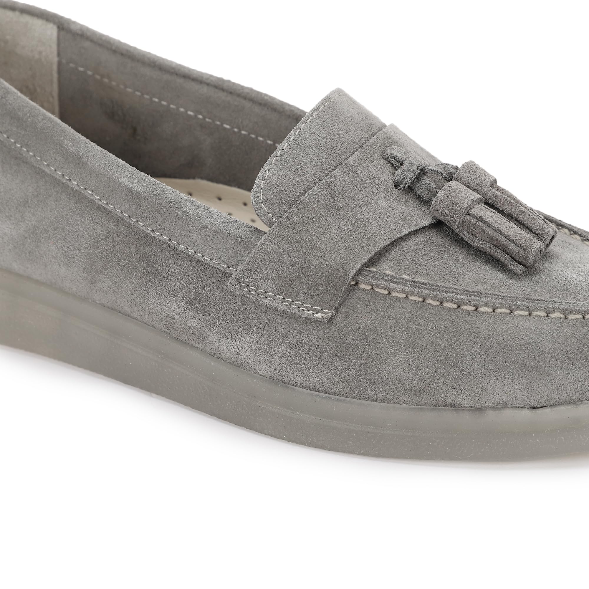 Woodland Grey Suede Casual Shoes for Women - Image 3