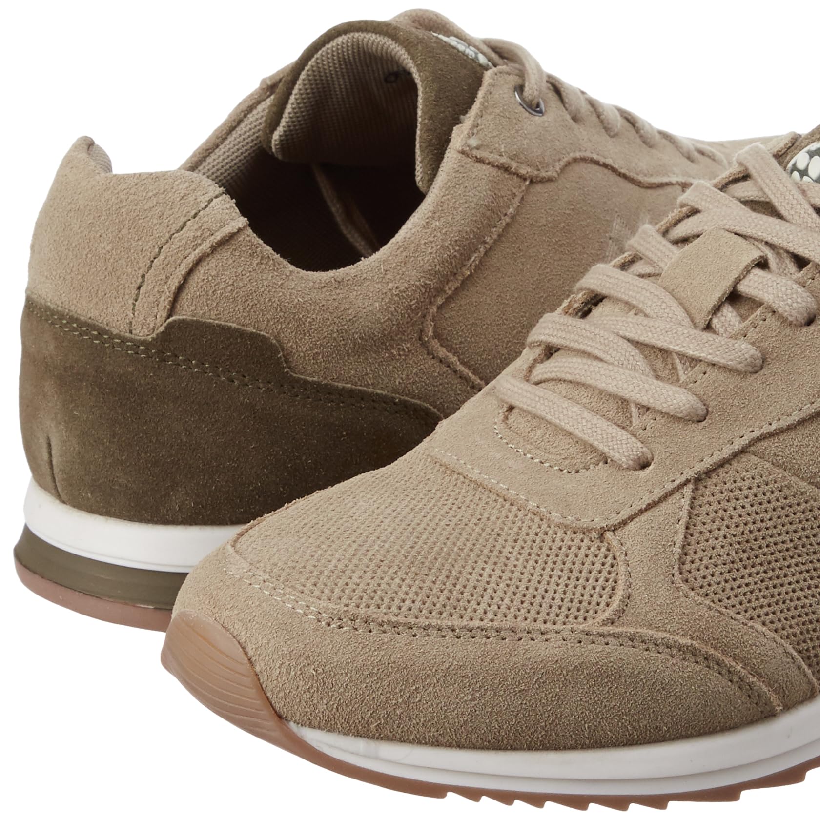 Woodland Men's Khaki Nubuk Casual Shoes - Image 3