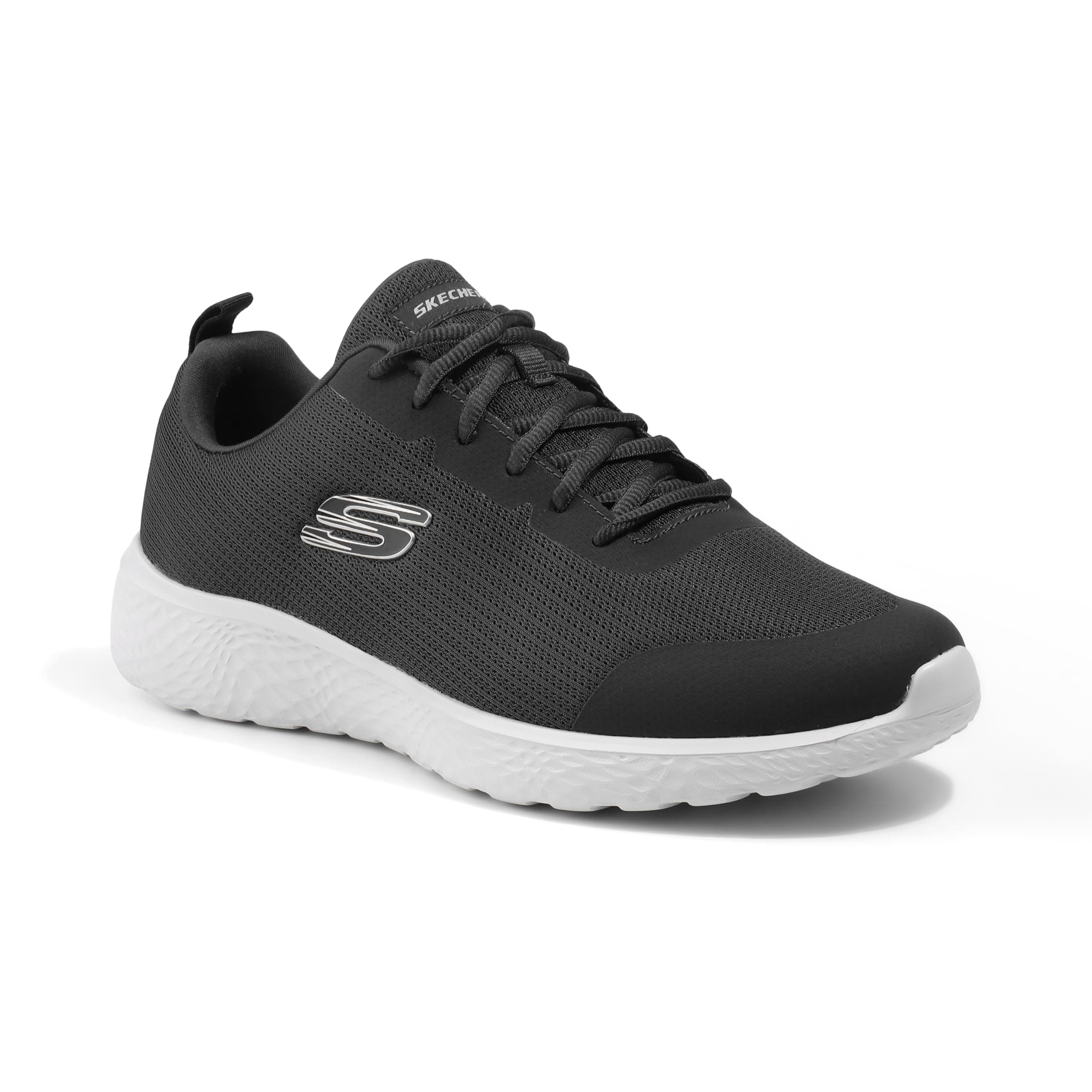 Skechers Men's Black/White Running Shoe