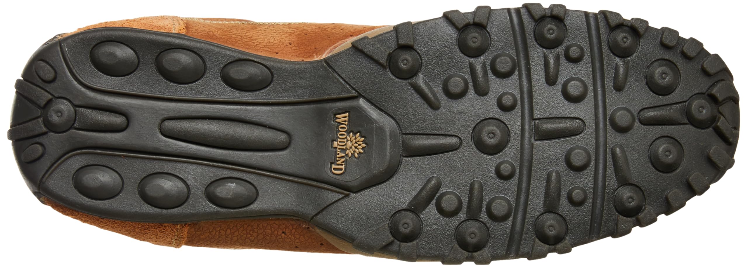 Woodland Men's Cashew Brown Nubuk Loafers - Image 5