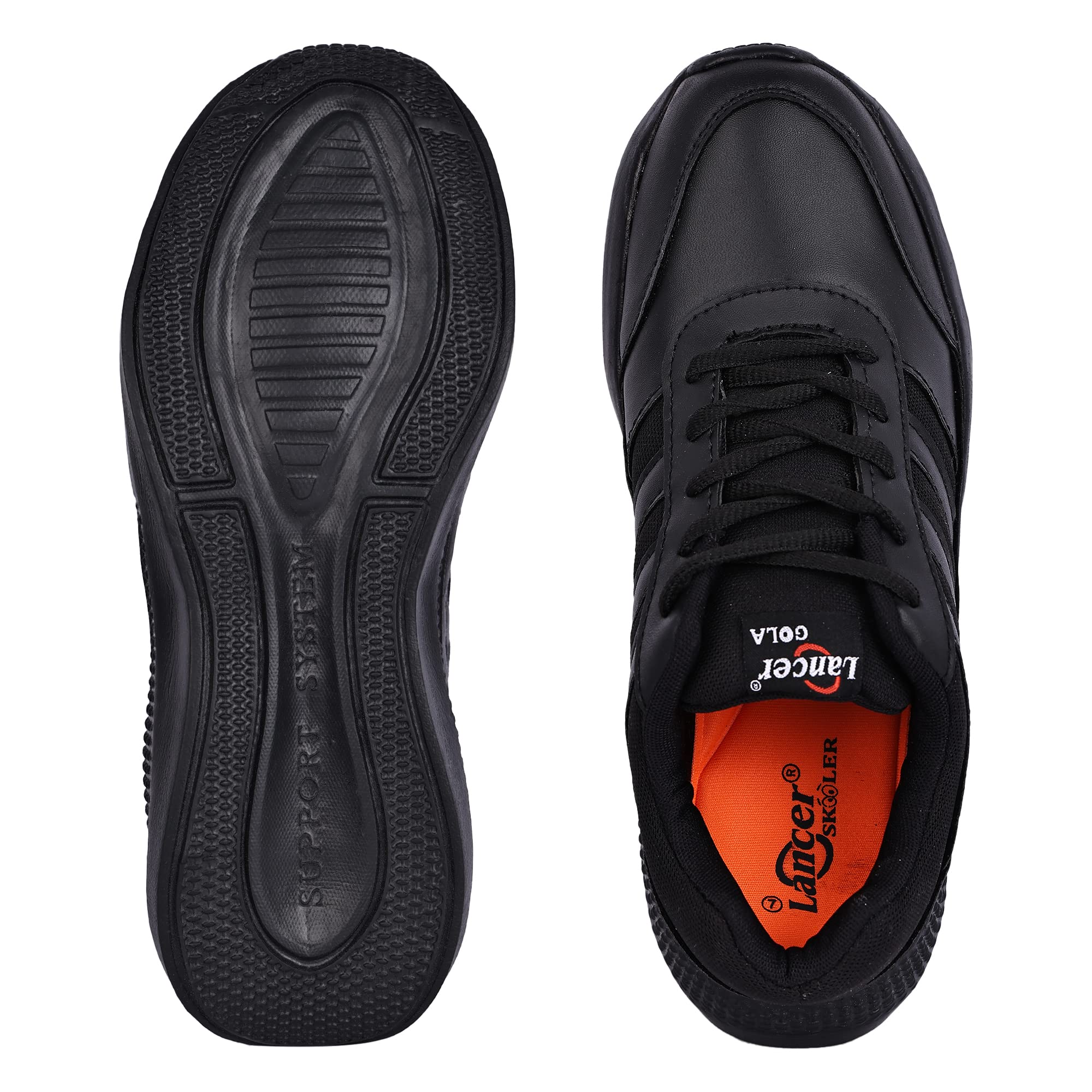 Lancer Kids Black School Shoes - Image 4