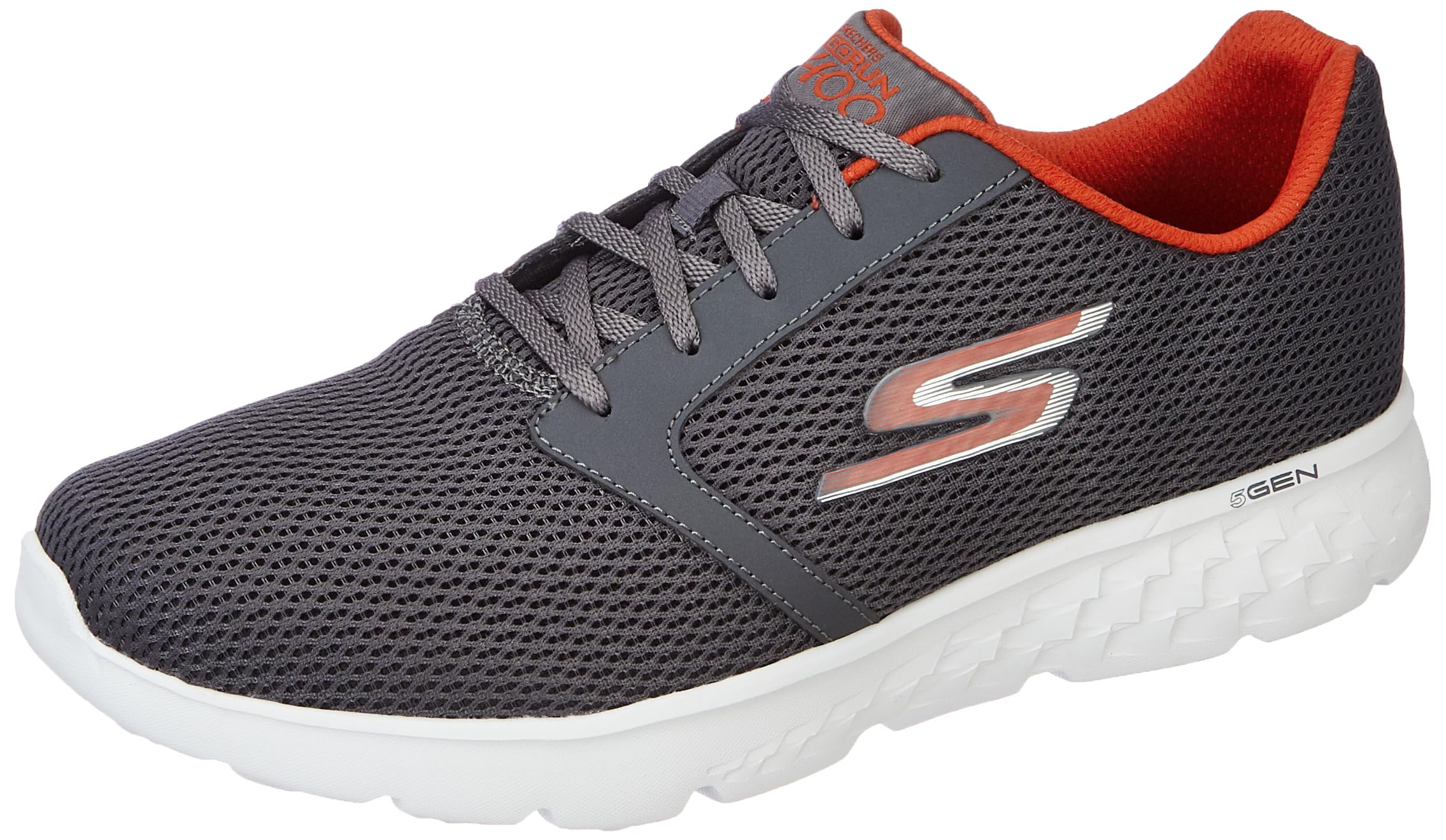 Skechers Men's Go Run 400 - Charcoal/RED