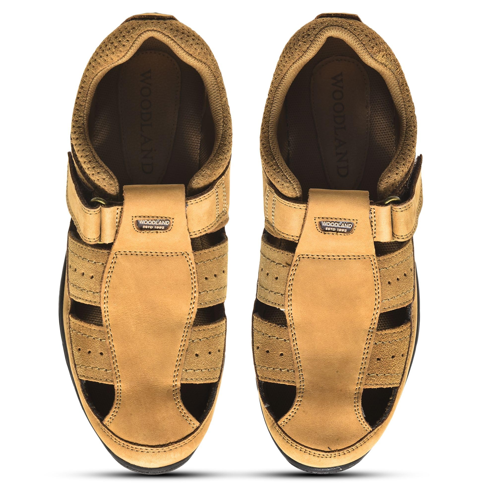 Woodland Men's Camel Leather Sandals - Image 3