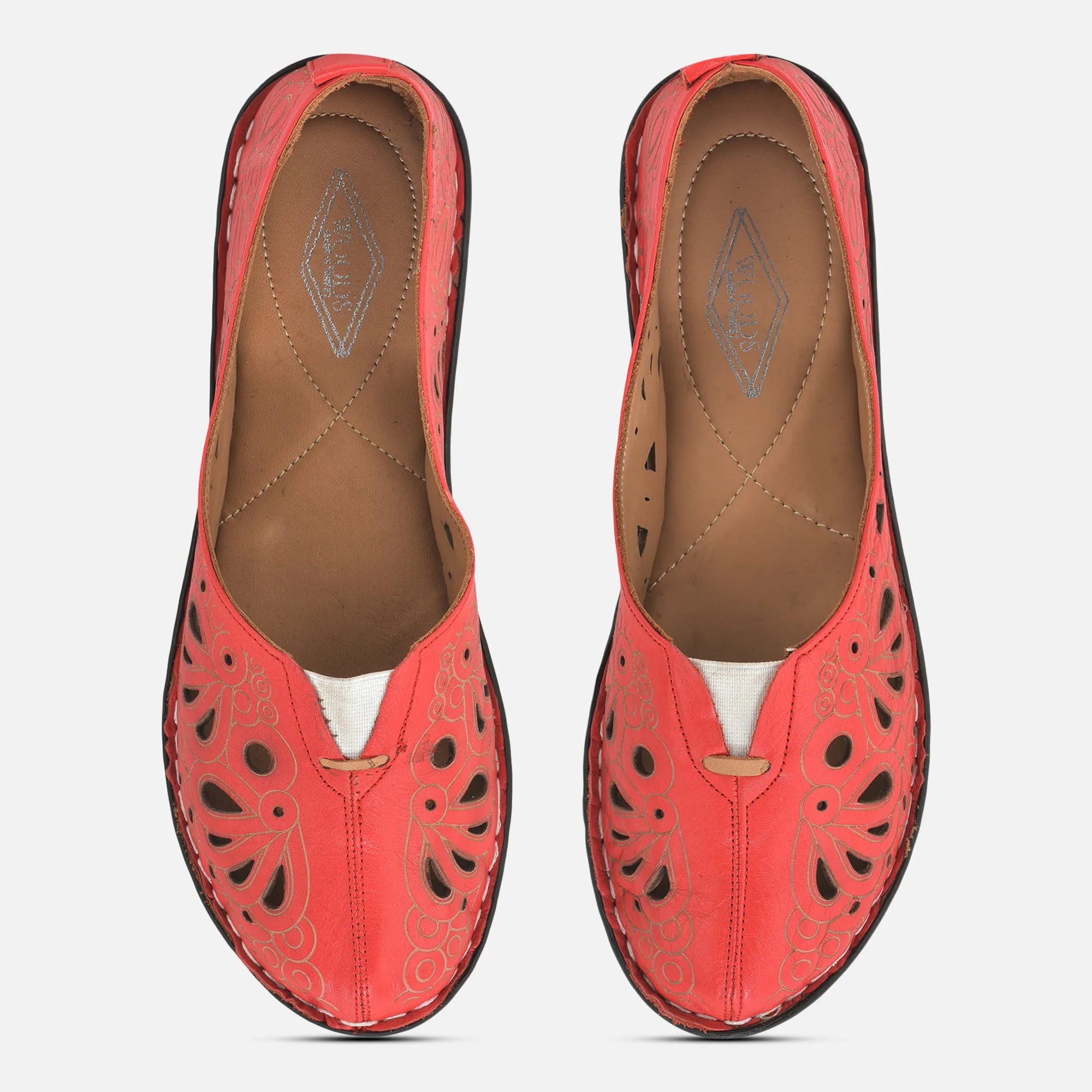 Woodland Women's Leather Loafers - Red - Image 4