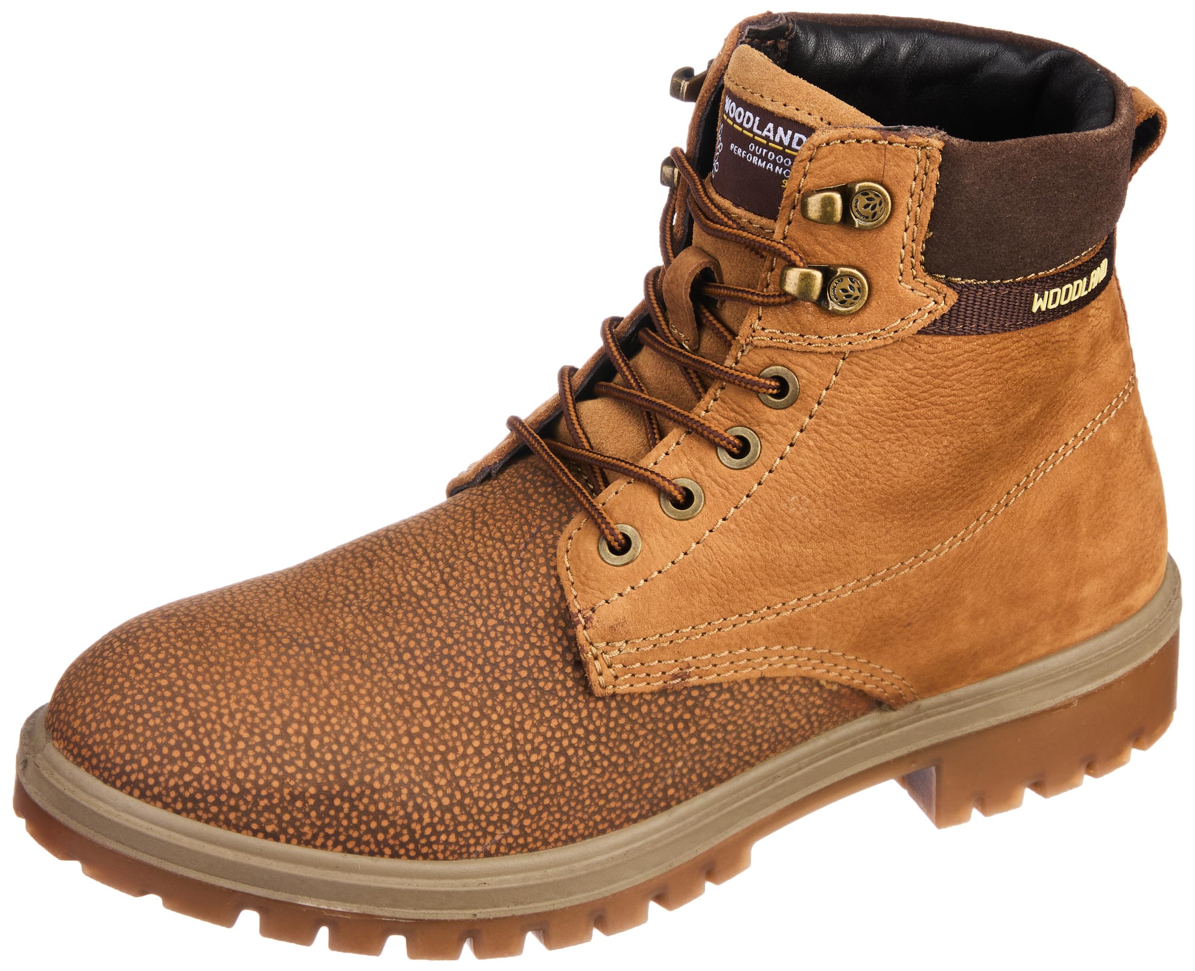 Woodland Men's Camel Nubuk Boots