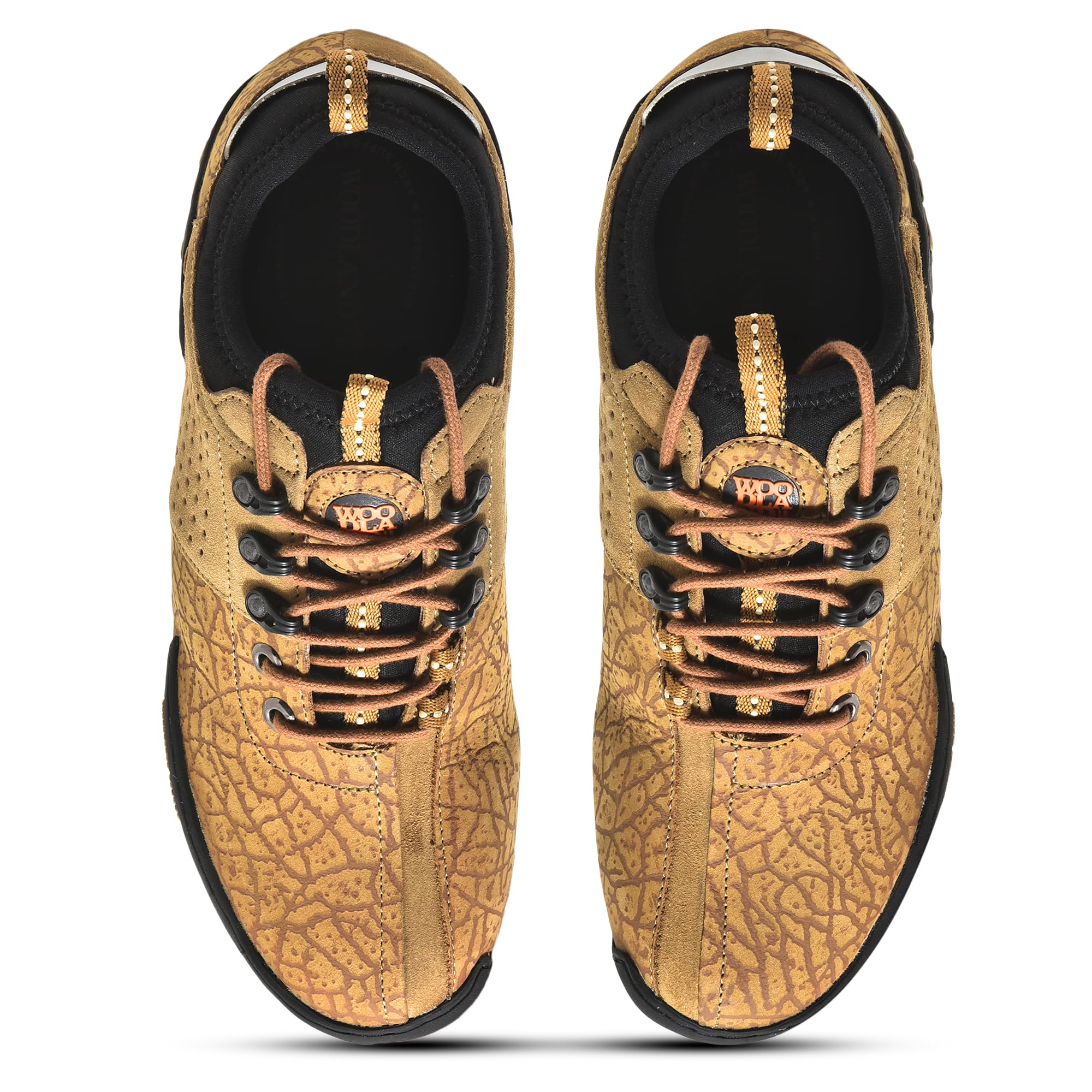 Woodland Men's Camel Leather Casual Shoe - Image 5