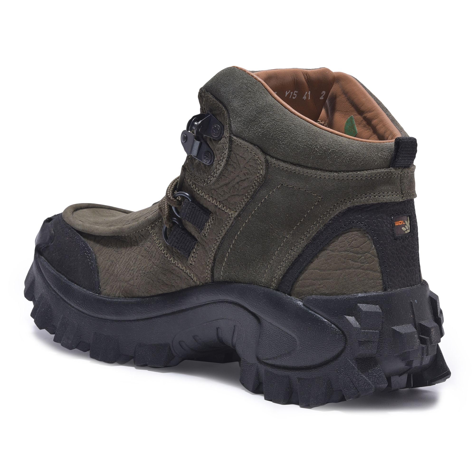 Woodland Mens Ankle Boot - Olive Green - Image 5
