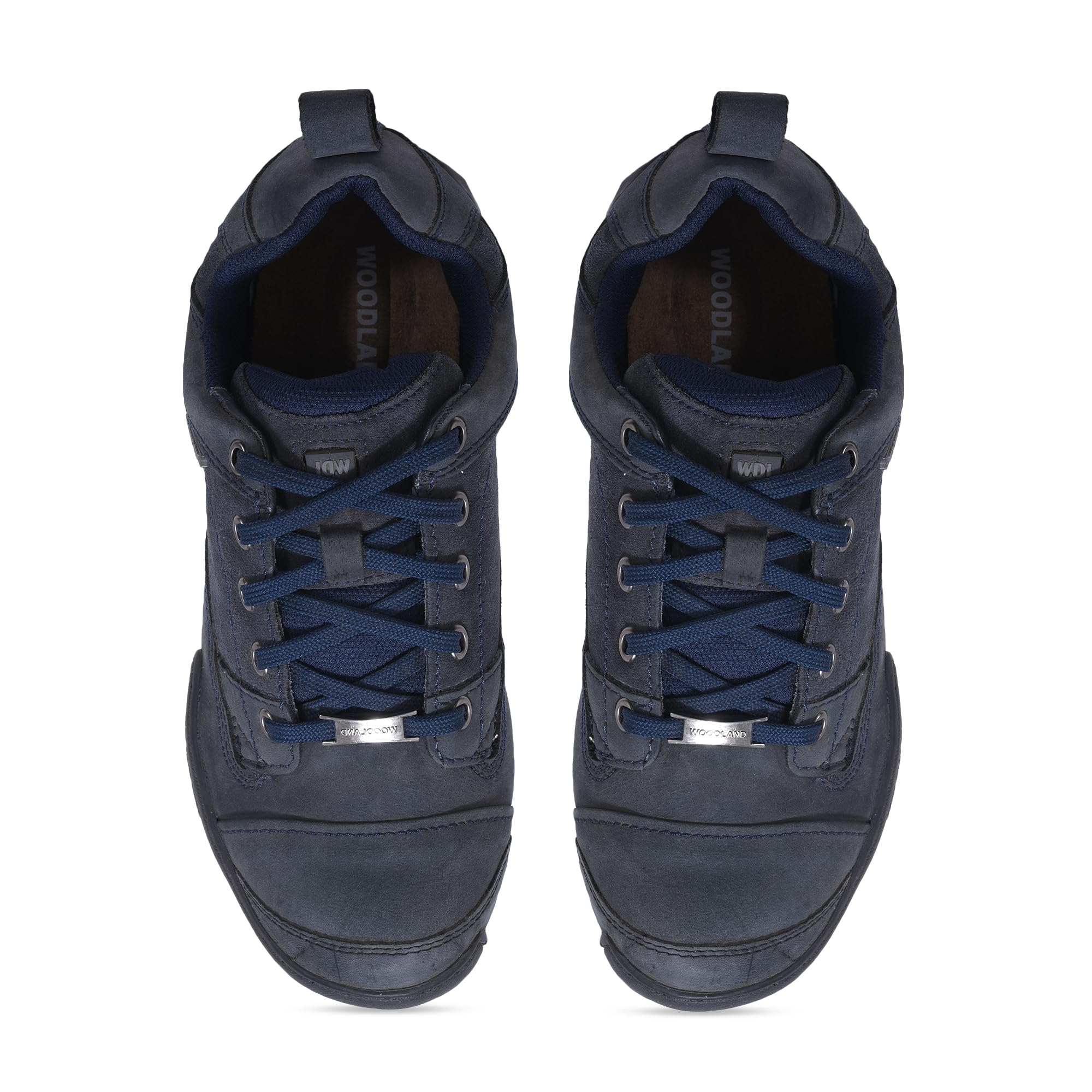 Woodland Men's Navy Leather Casual Shoes - Image 5