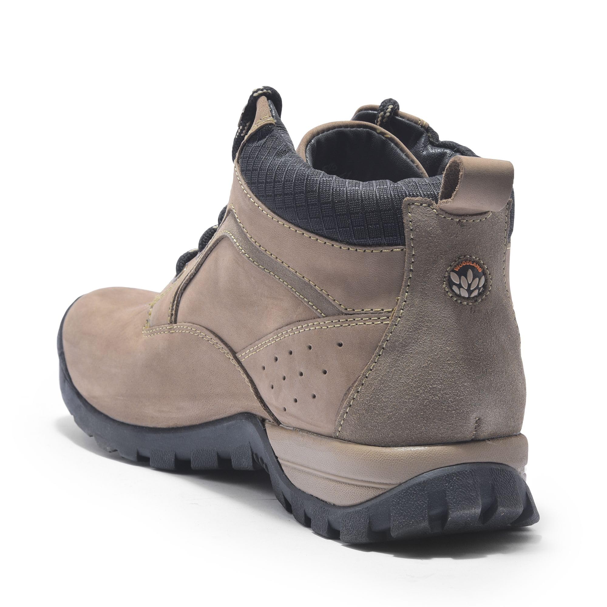 Woodland Men's Dubai Khaki Leather Ankle Boot - Image 5