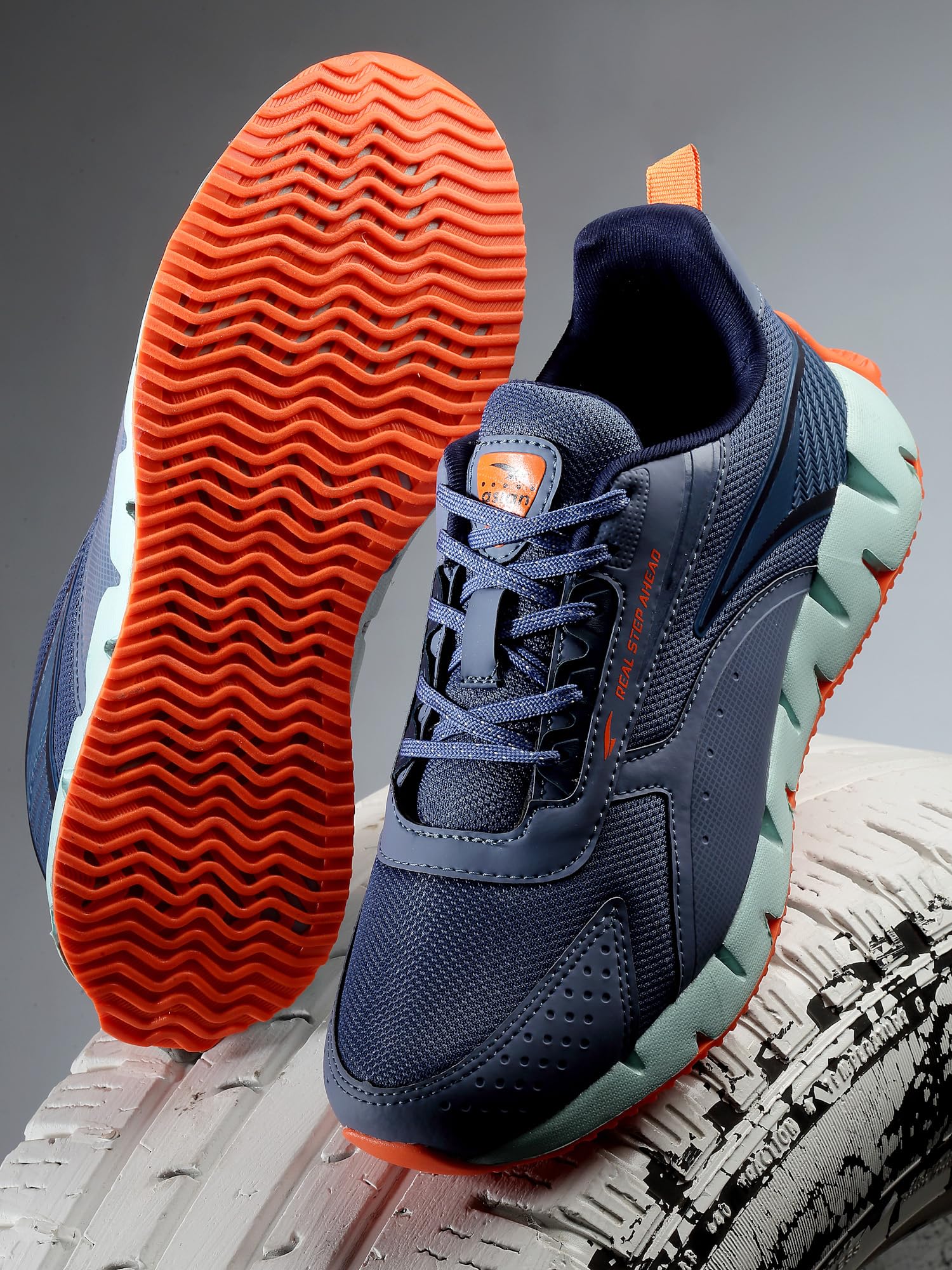 ASIAN Men's Zigzag Running Shoes - Slate Blue - Image 3