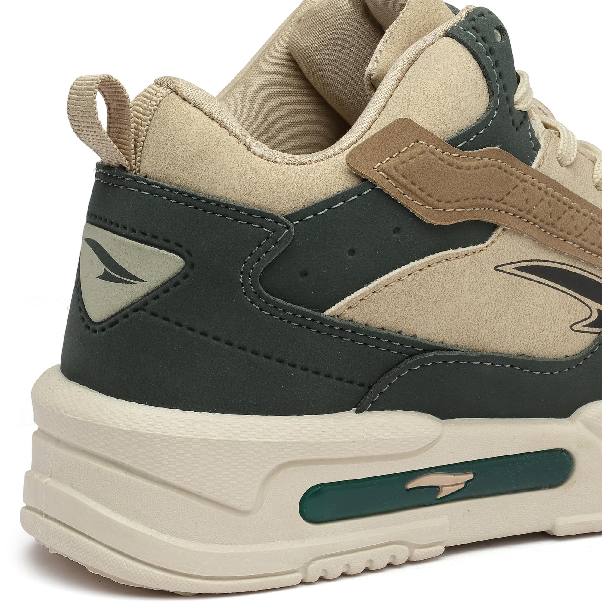 ASIAN Men's Mexico-11 Sneakers - Beige & Green - Image 5