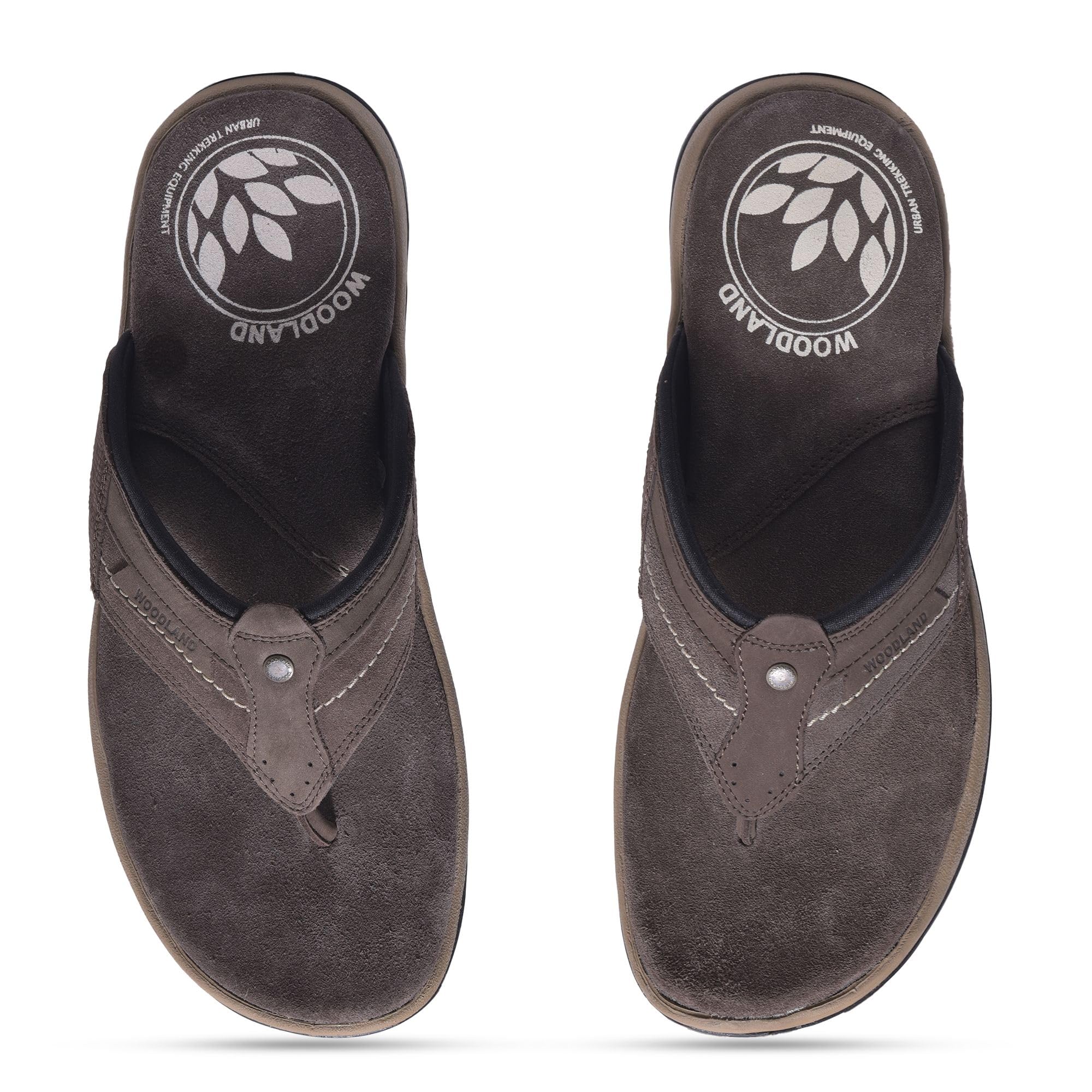 Woodland Men's Brown Leather Slipper - Image 3