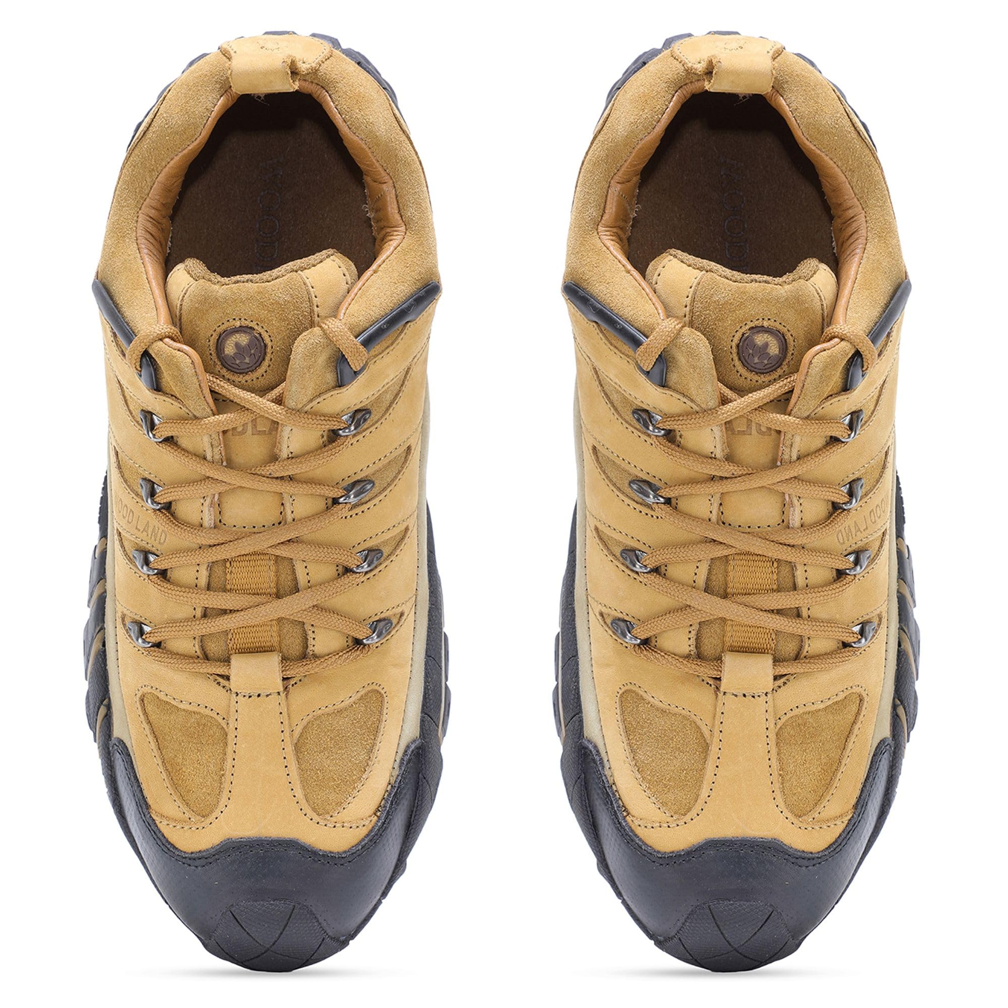 Woodland Men's Camel Leather Casual Shoes - Image 4