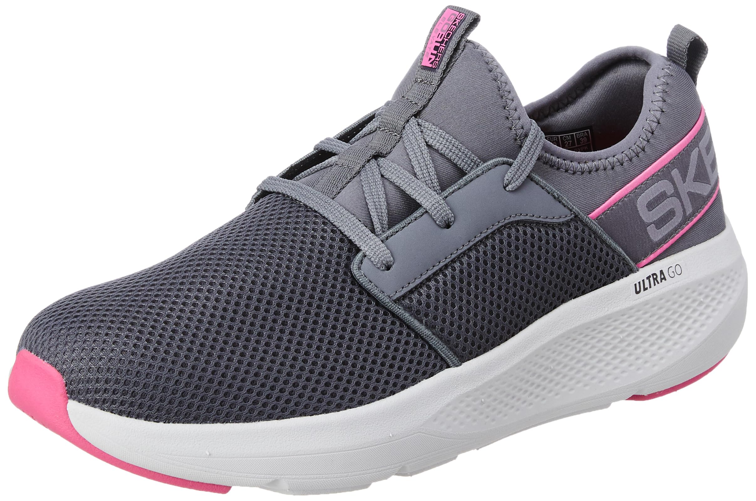 Skechers Women's GO Run ELEVATE - Gray/Pink
