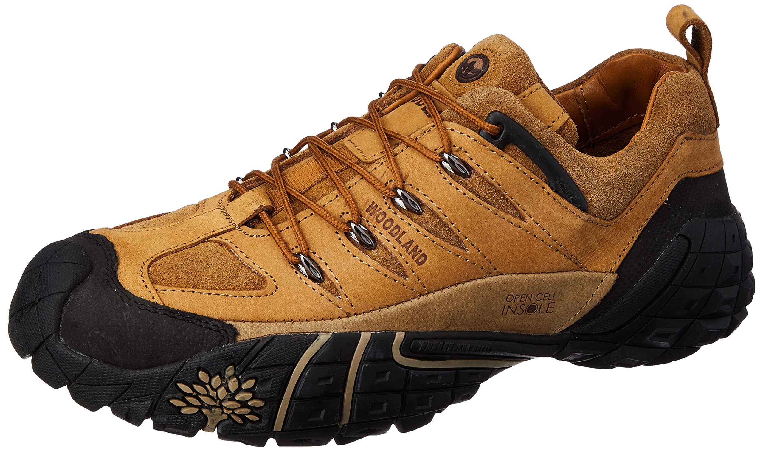 Woodland Men's Camel Leather Casual Shoes