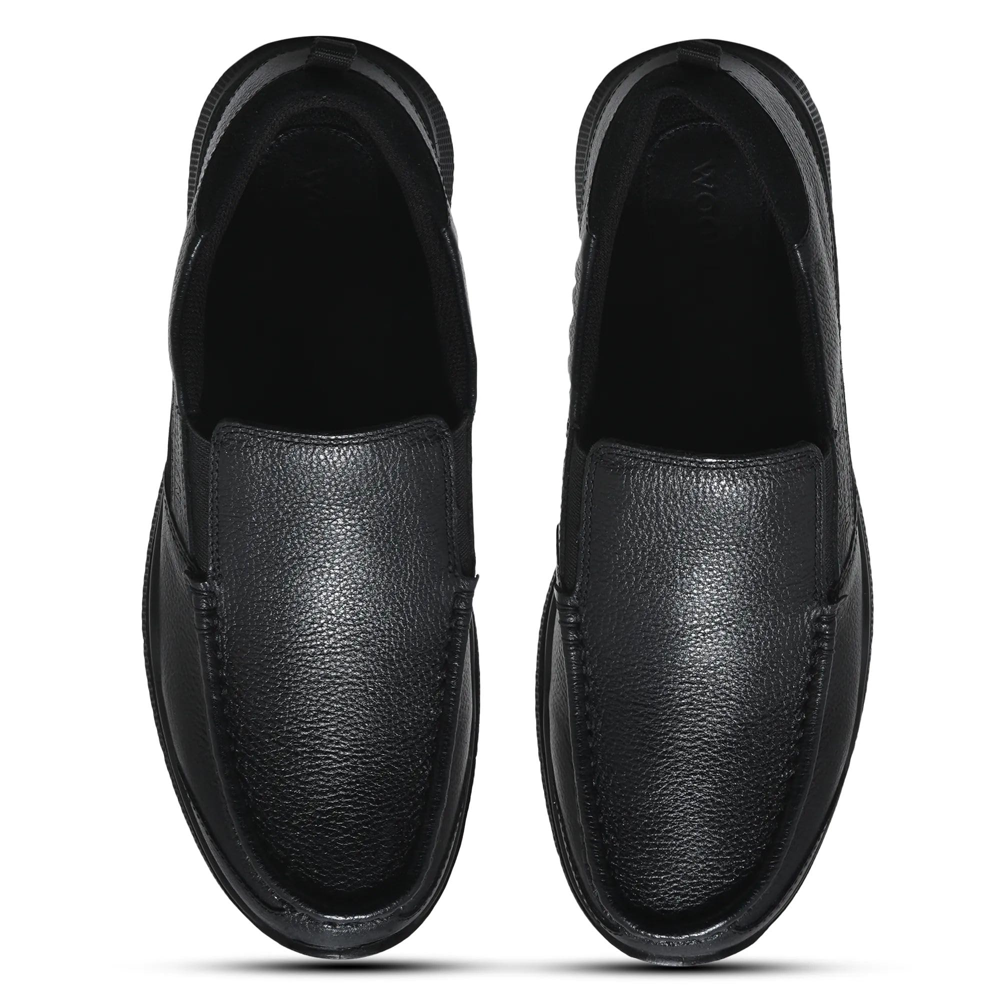 Woodland Men's Black Leather Casual Shoes - Image 4