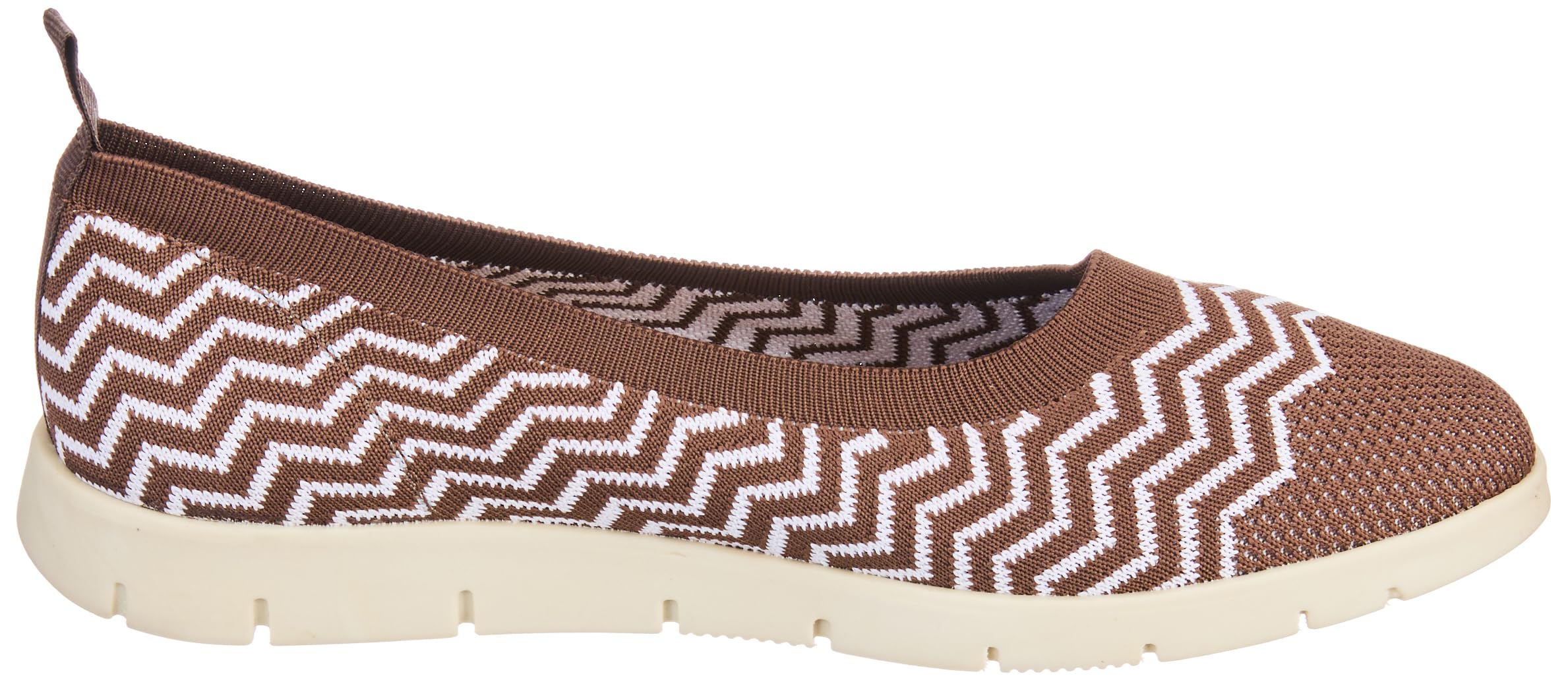 Woodland Women's Camel Leather Ballet Flats - Image 3