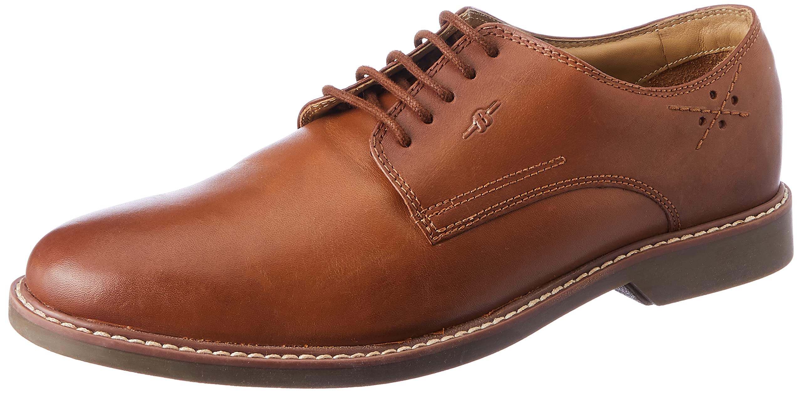 Bata Men's Milano Derby Brown Leather Sneakers