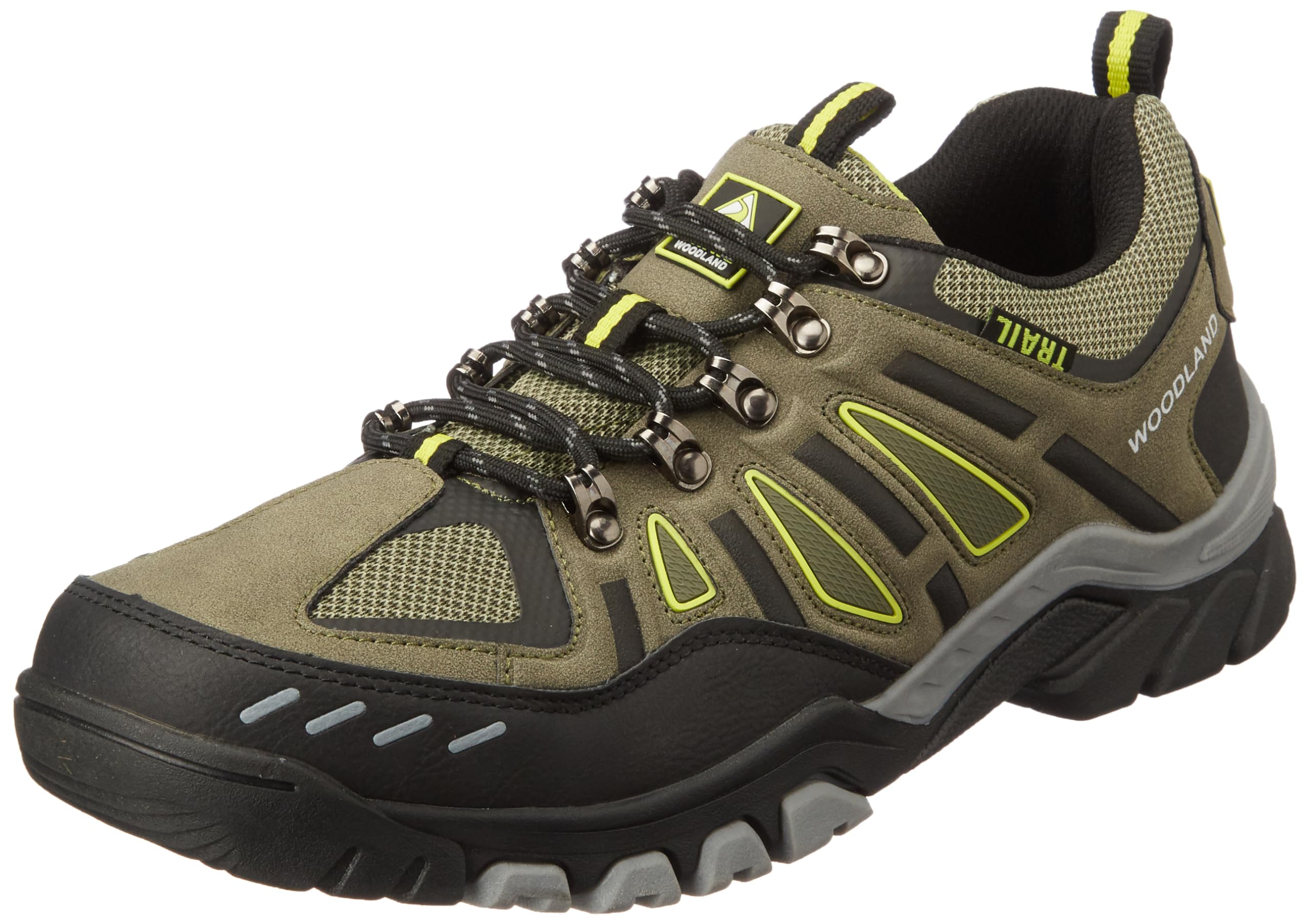 Woodland Men's Olive Mesh Sports Shoes
