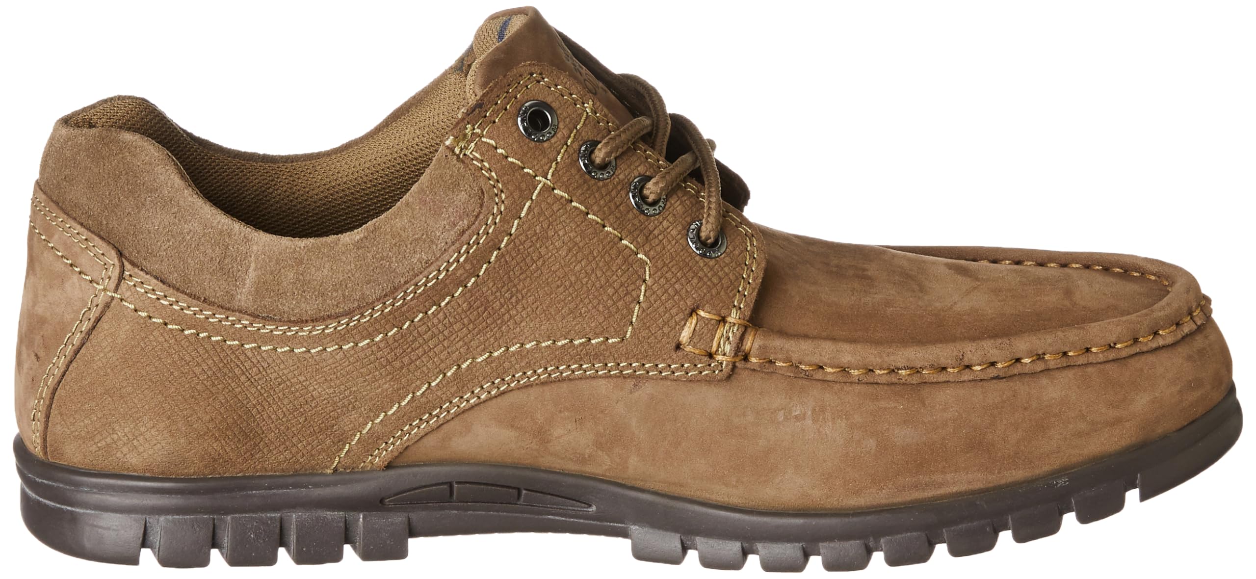 Woodland Men's Dubai Khaki Nubuk Casual Shoes - Image 4