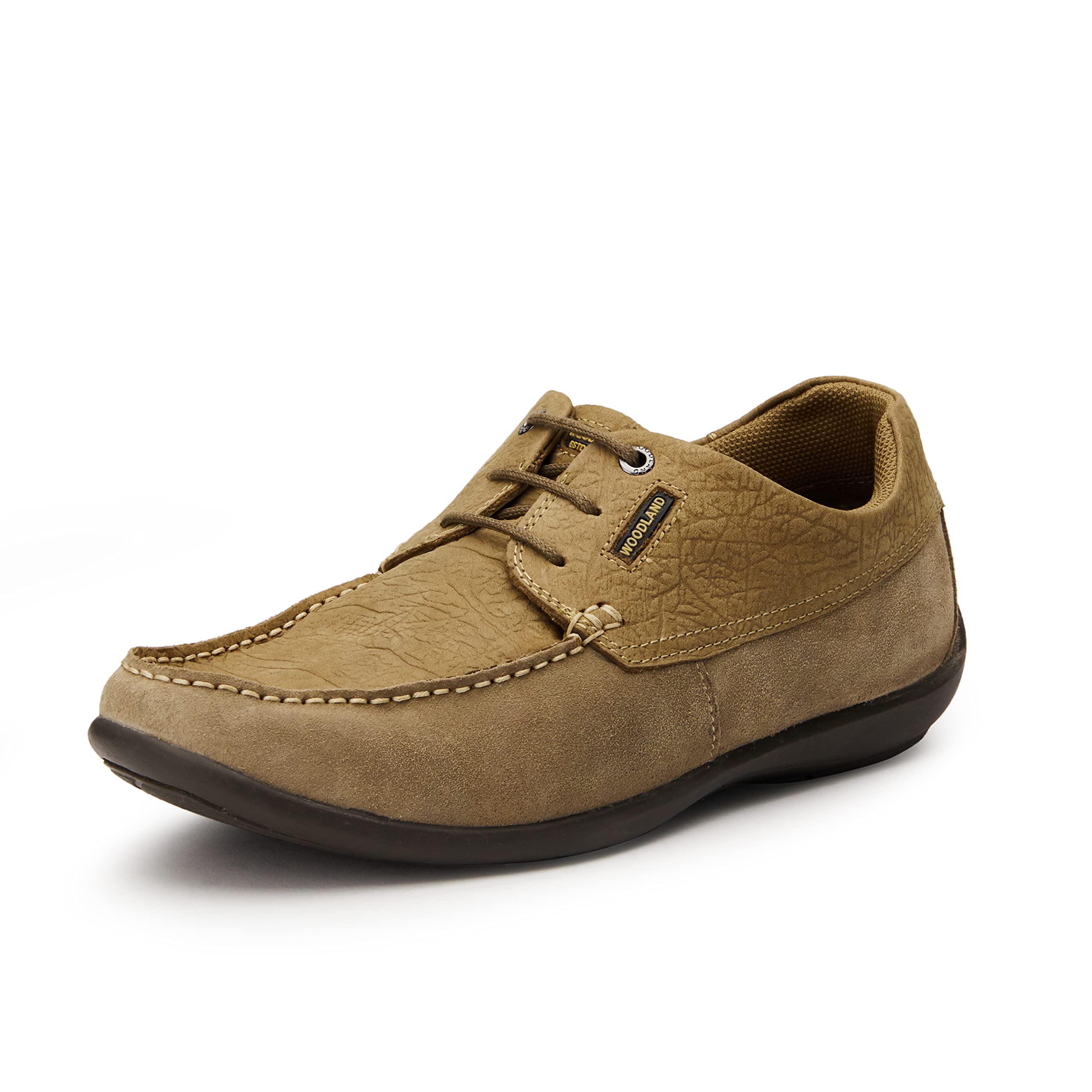 Woodland Men's Dubai Khaki Leather Formal Shoes