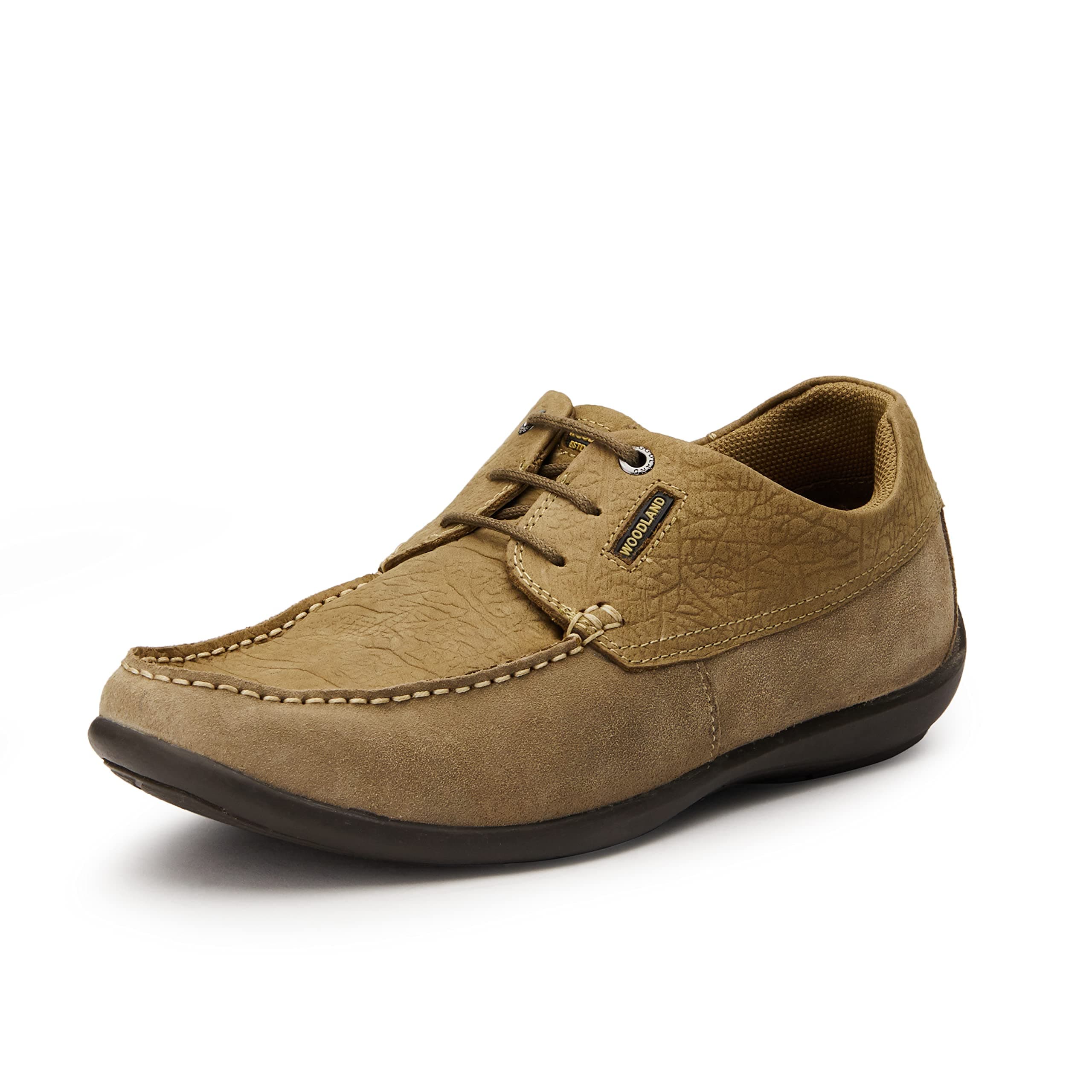 Woodland Men's Dubai Khaki Leather Formal Shoes