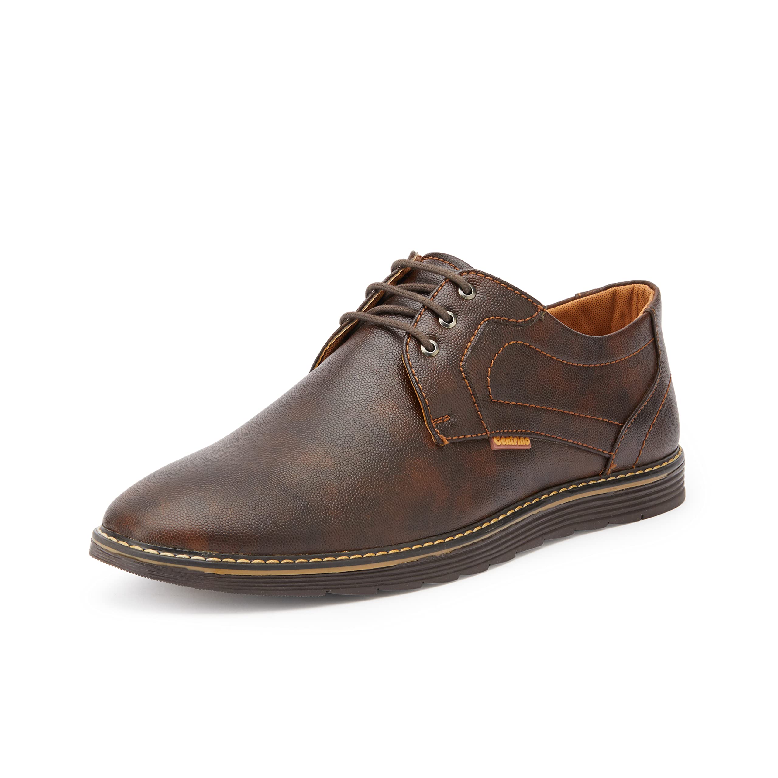 Centrino Men's Coffee Formal Shoes