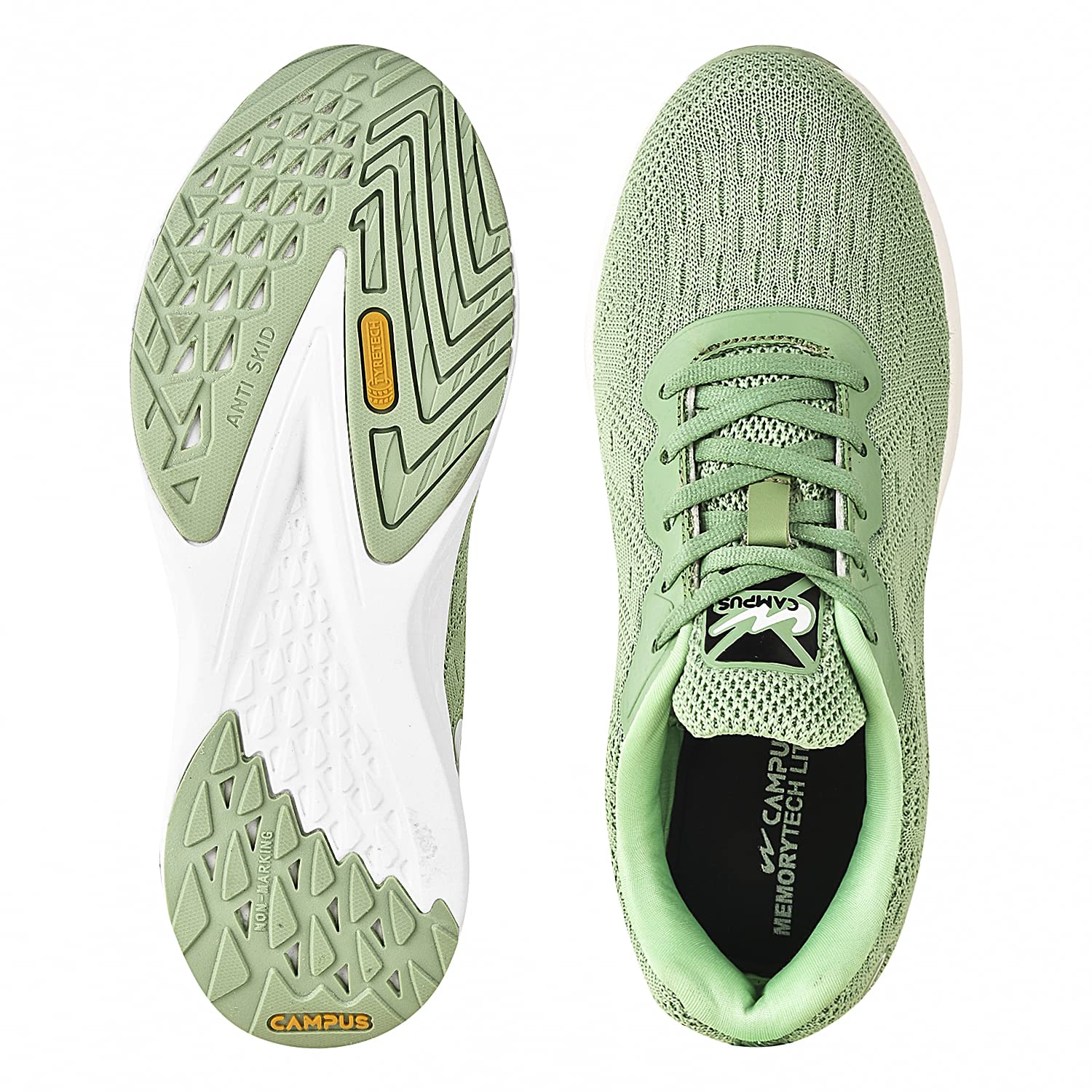 Campus Gabbie Running Shoes for Women - Pista/BLK - Image 5