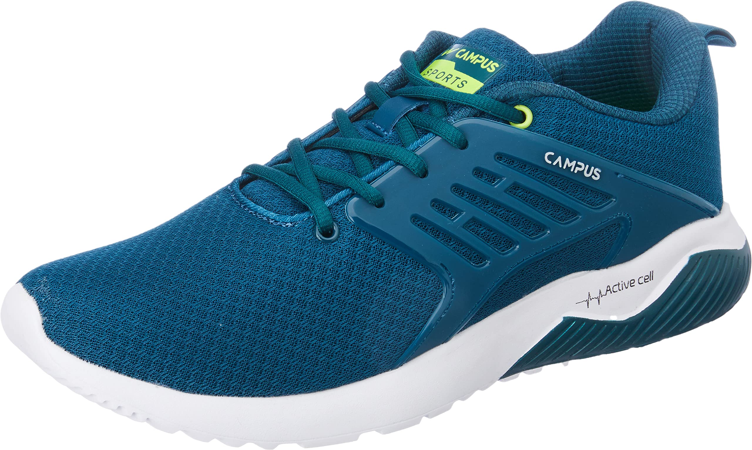 Campus Crysta PRO Running Shoes for Men - T.BLU/GRN