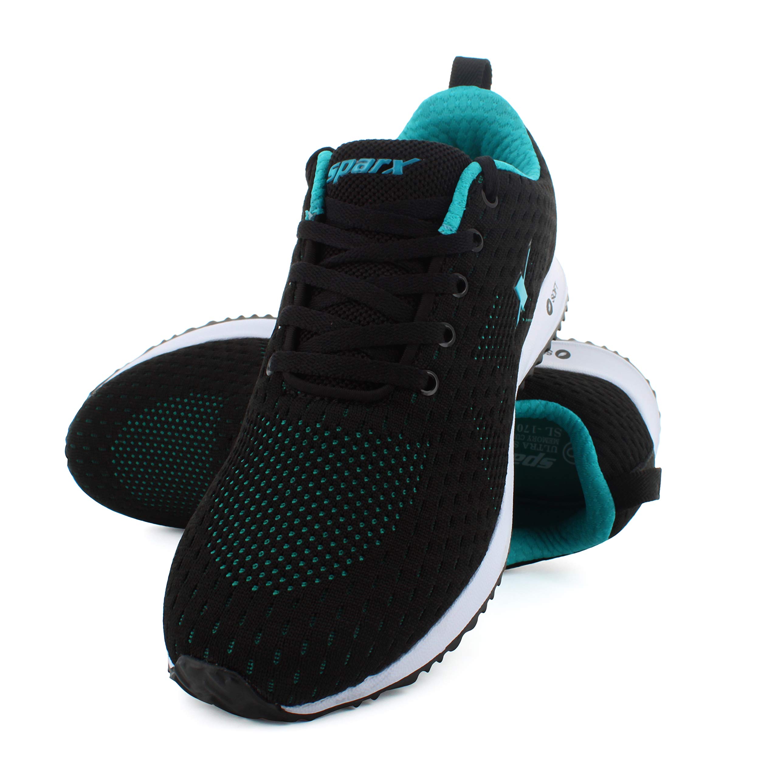 Sparx Women's Running Shoe - Black Mint Green - Image 5